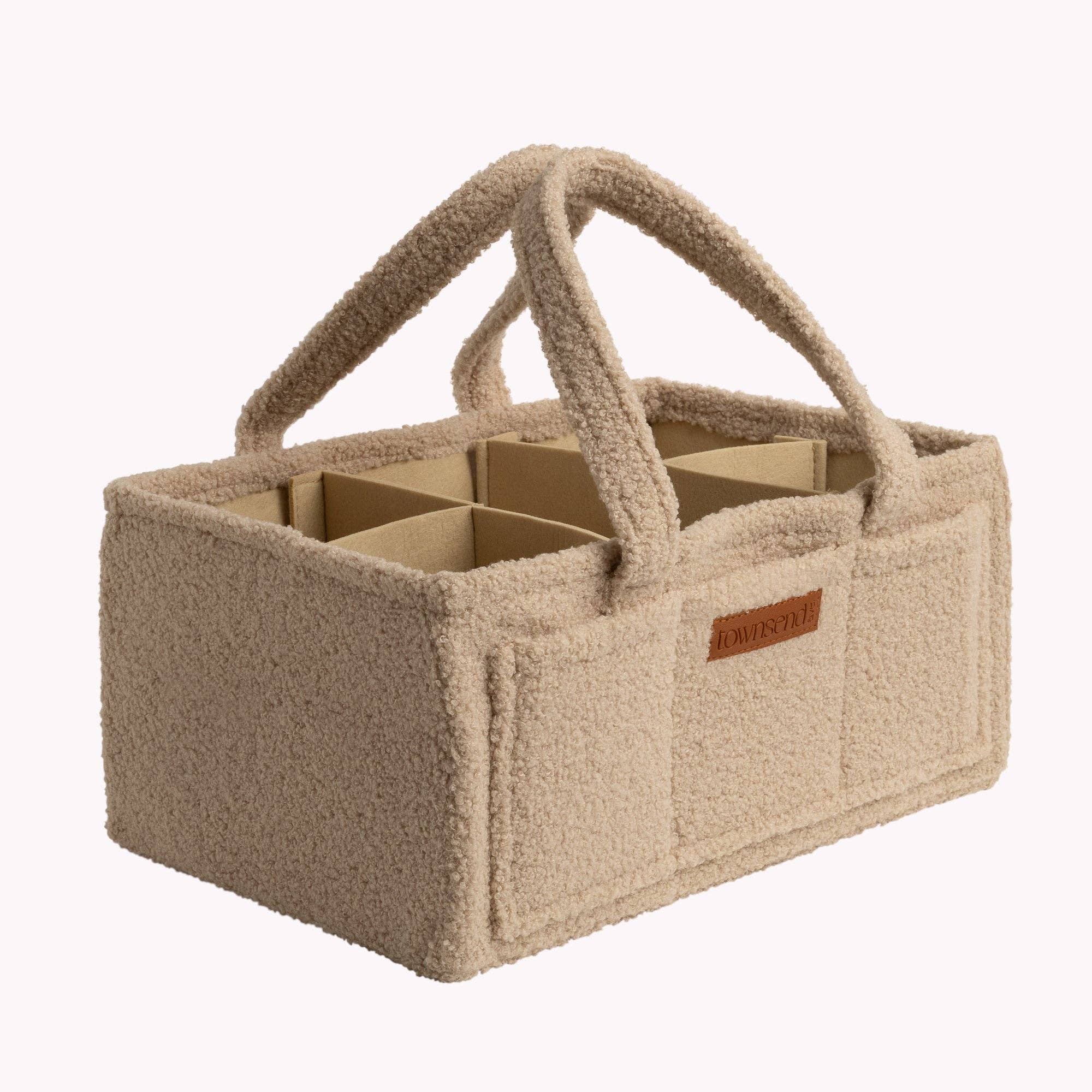 Teddy Diaper Caddy: White