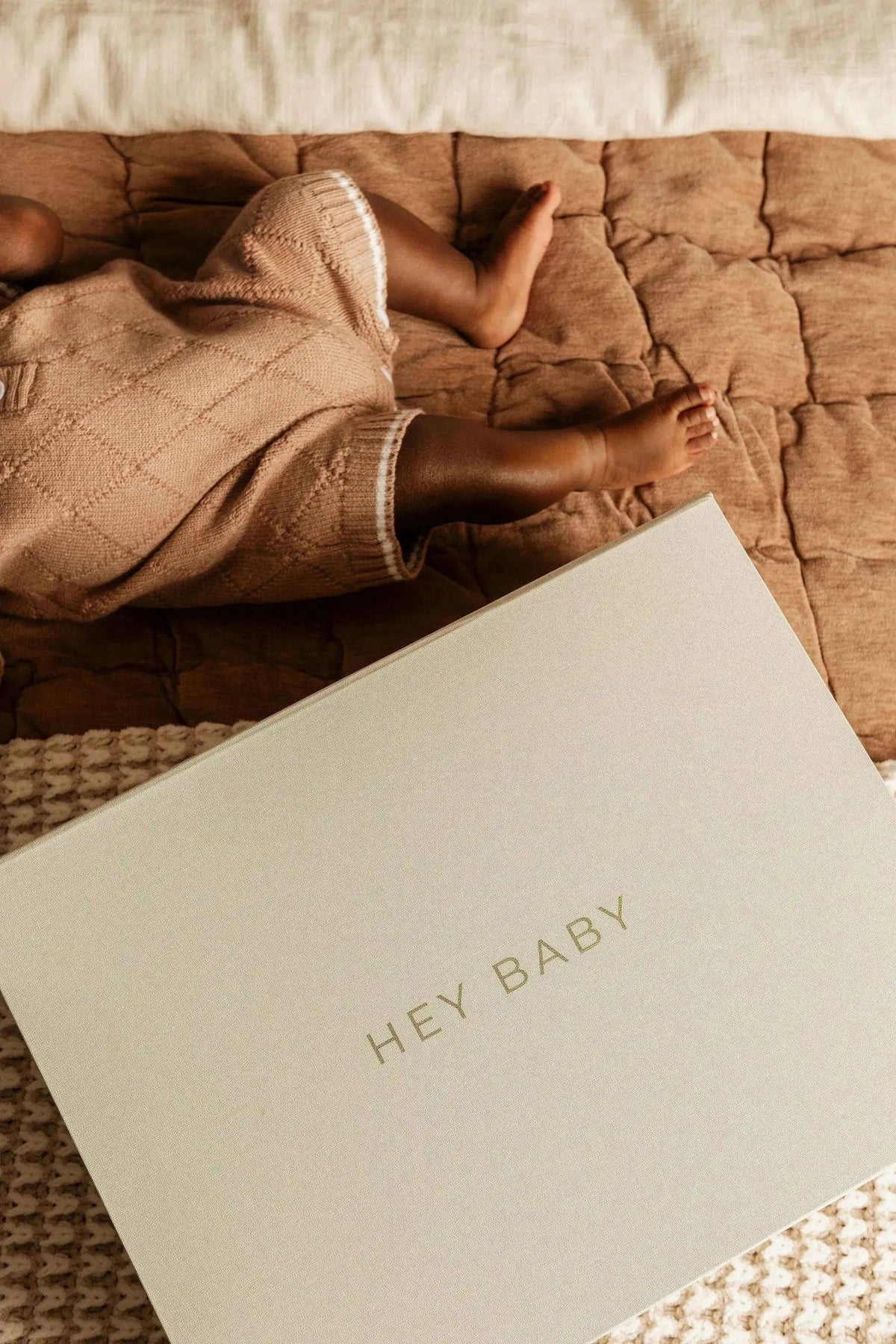 Le Lolo linen baby keepsake box, the covered vessel The Keepsake Edit arrives in