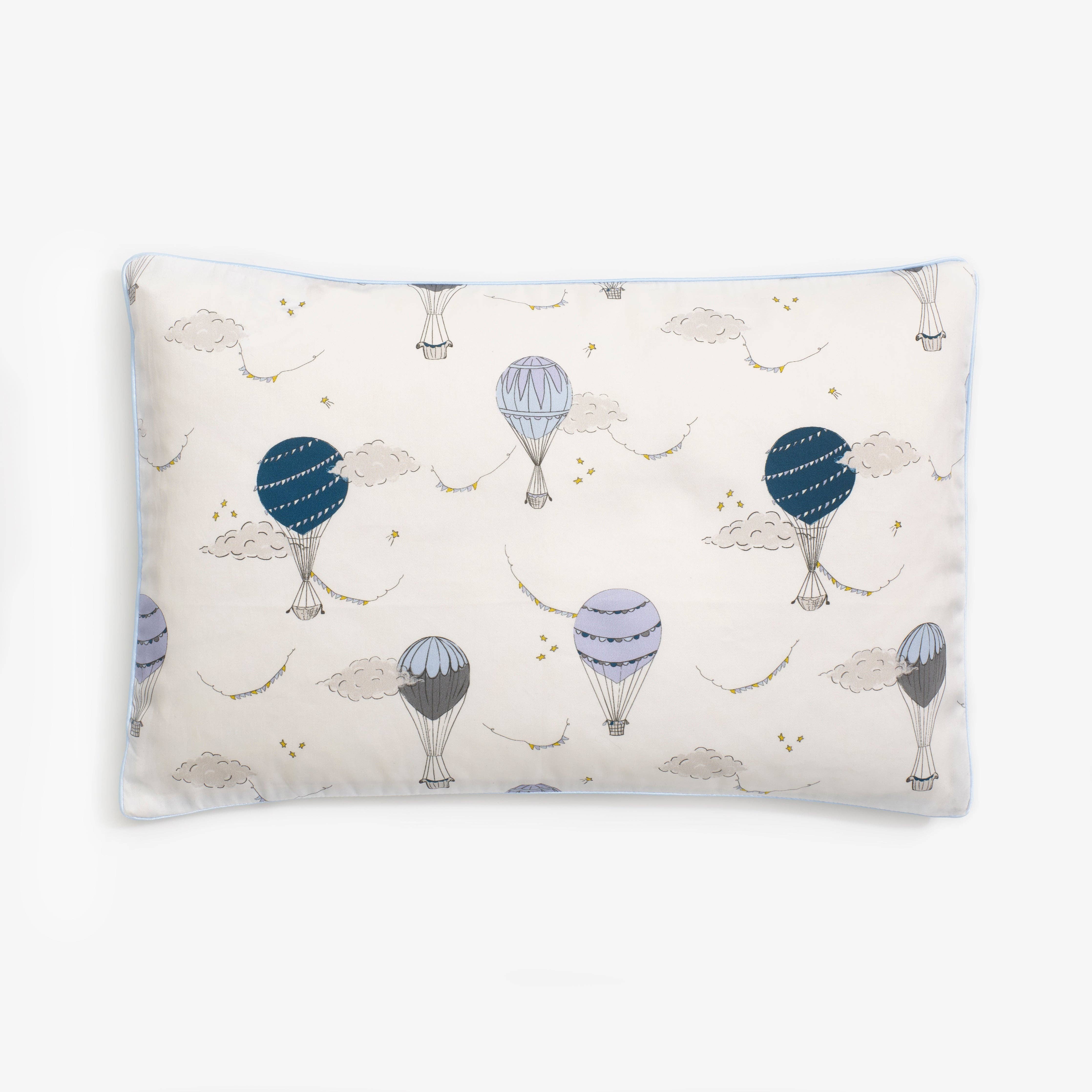 Touch The Sky Toddler Pillow - Blue: Set (Pillowcase + Down Insert)