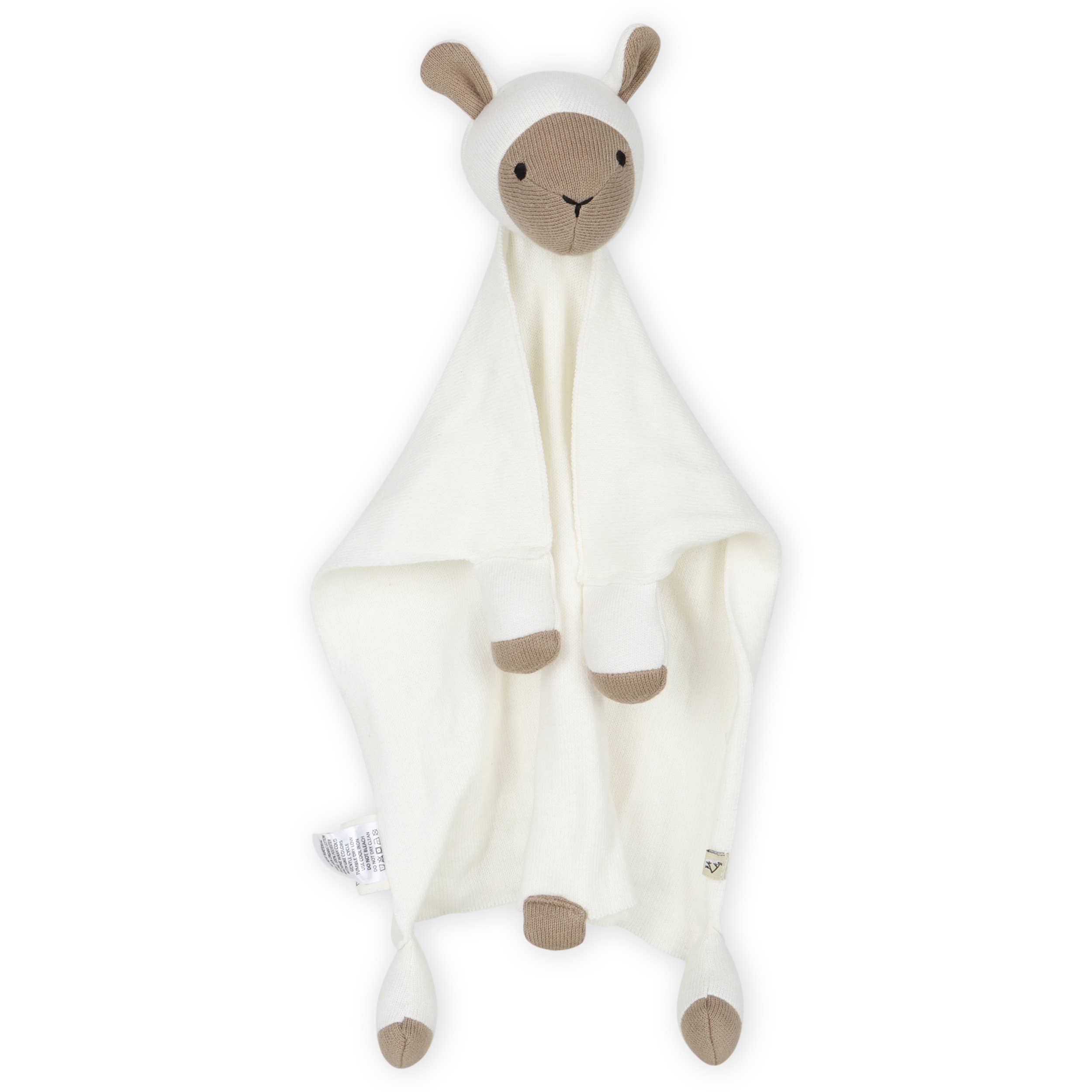 Lamb - Organic Baby Lovey Security Blanket Cuddle Cloth