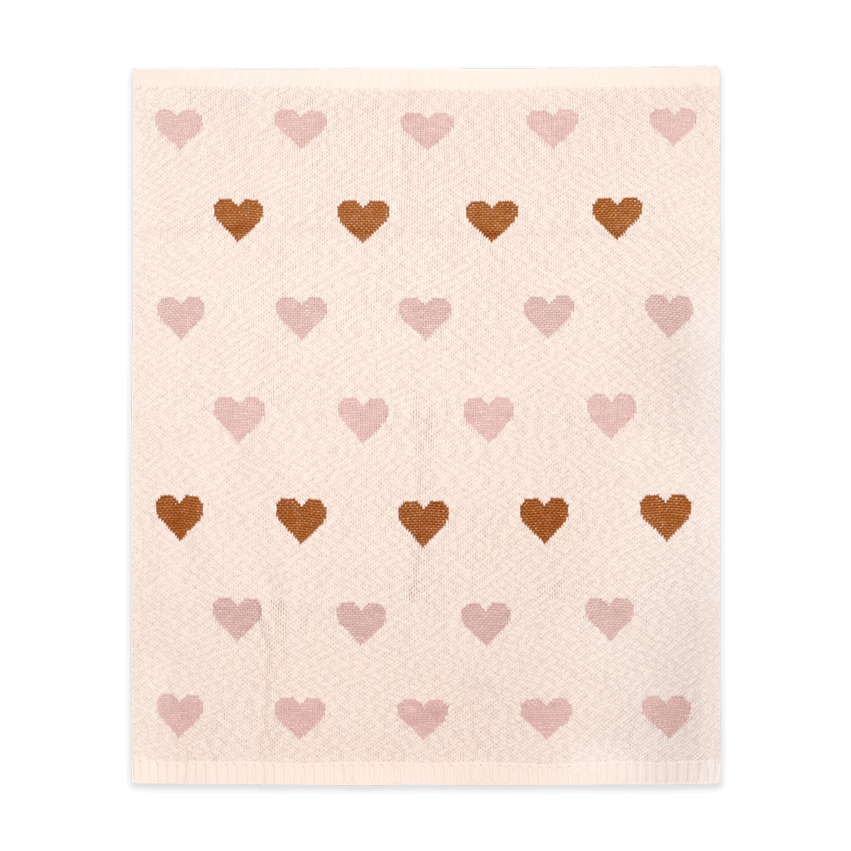 Loving Hearts Knit Blanket