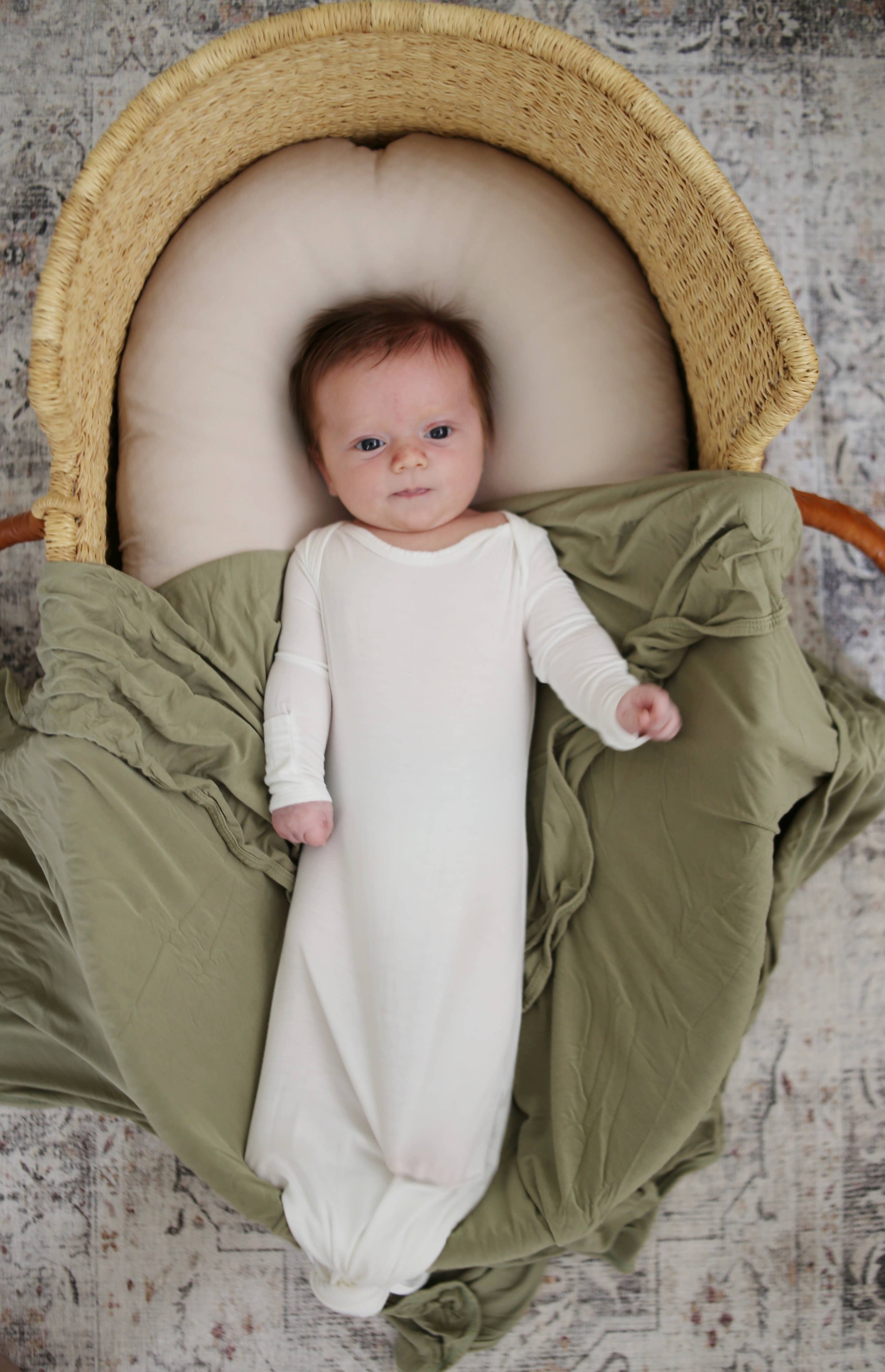 Bamboo Swaddle Blanket - Dried Thyme
