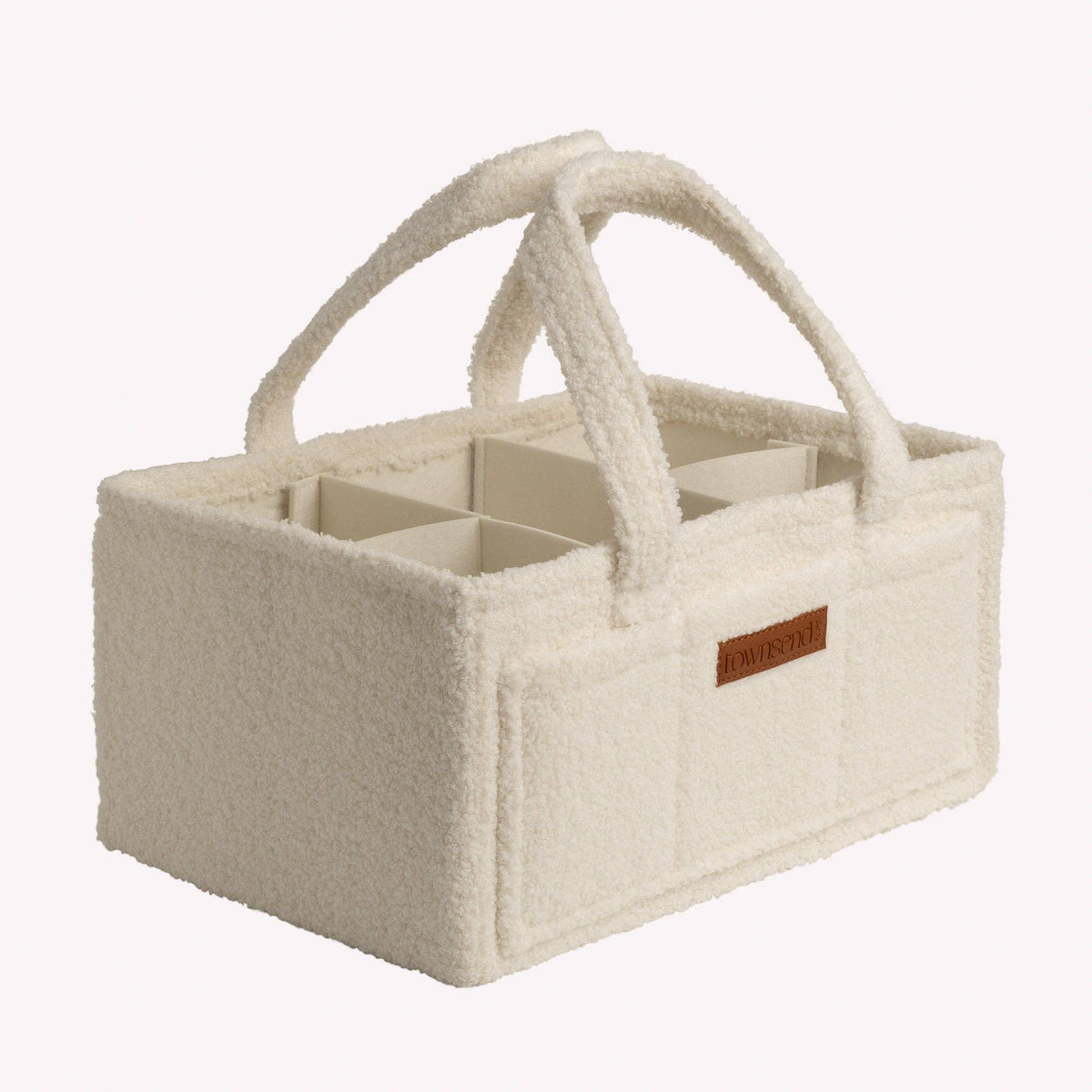 Teddy Diaper Caddy, White