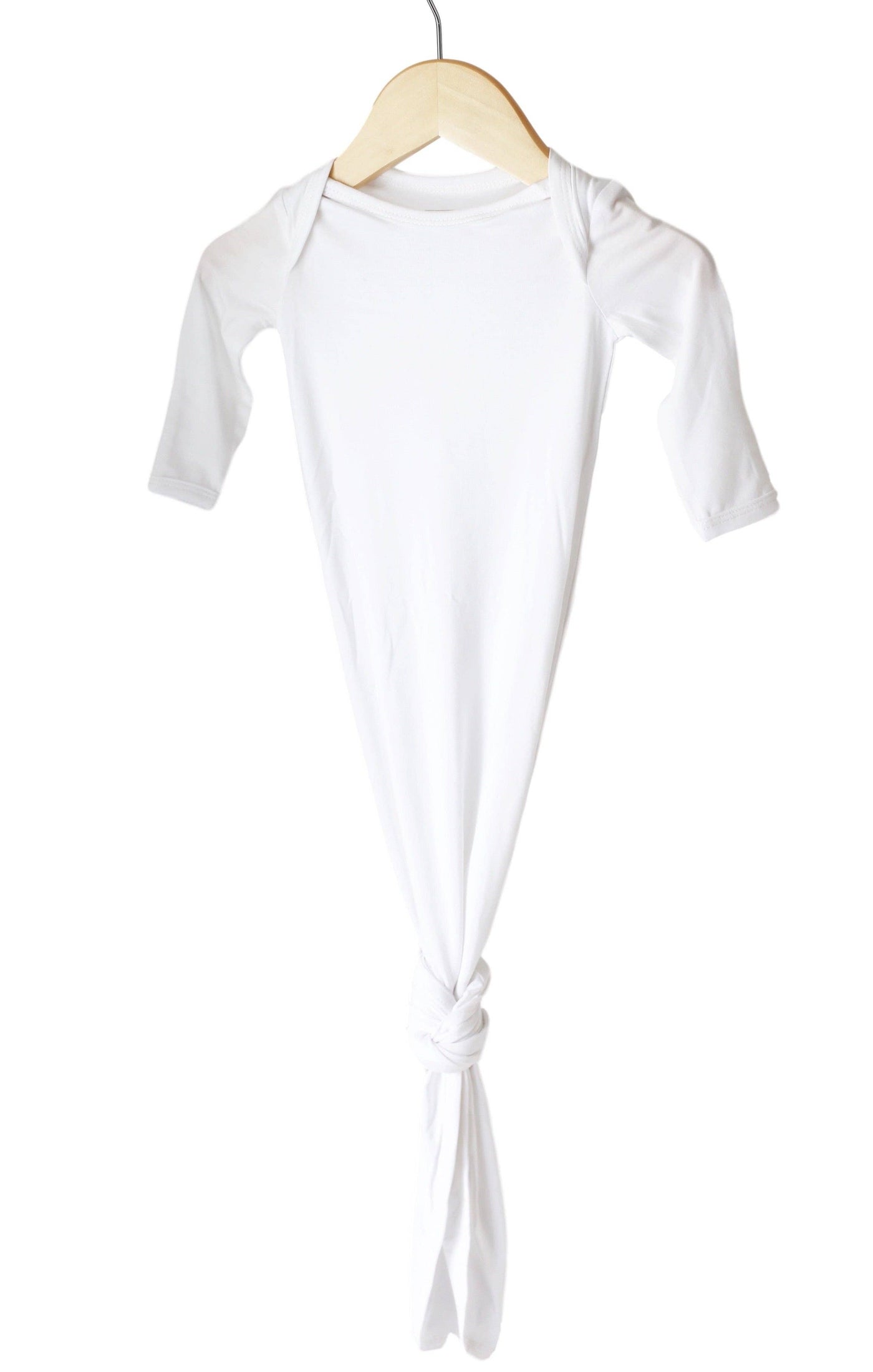 Bamboo Knotted Gown - Cloud White