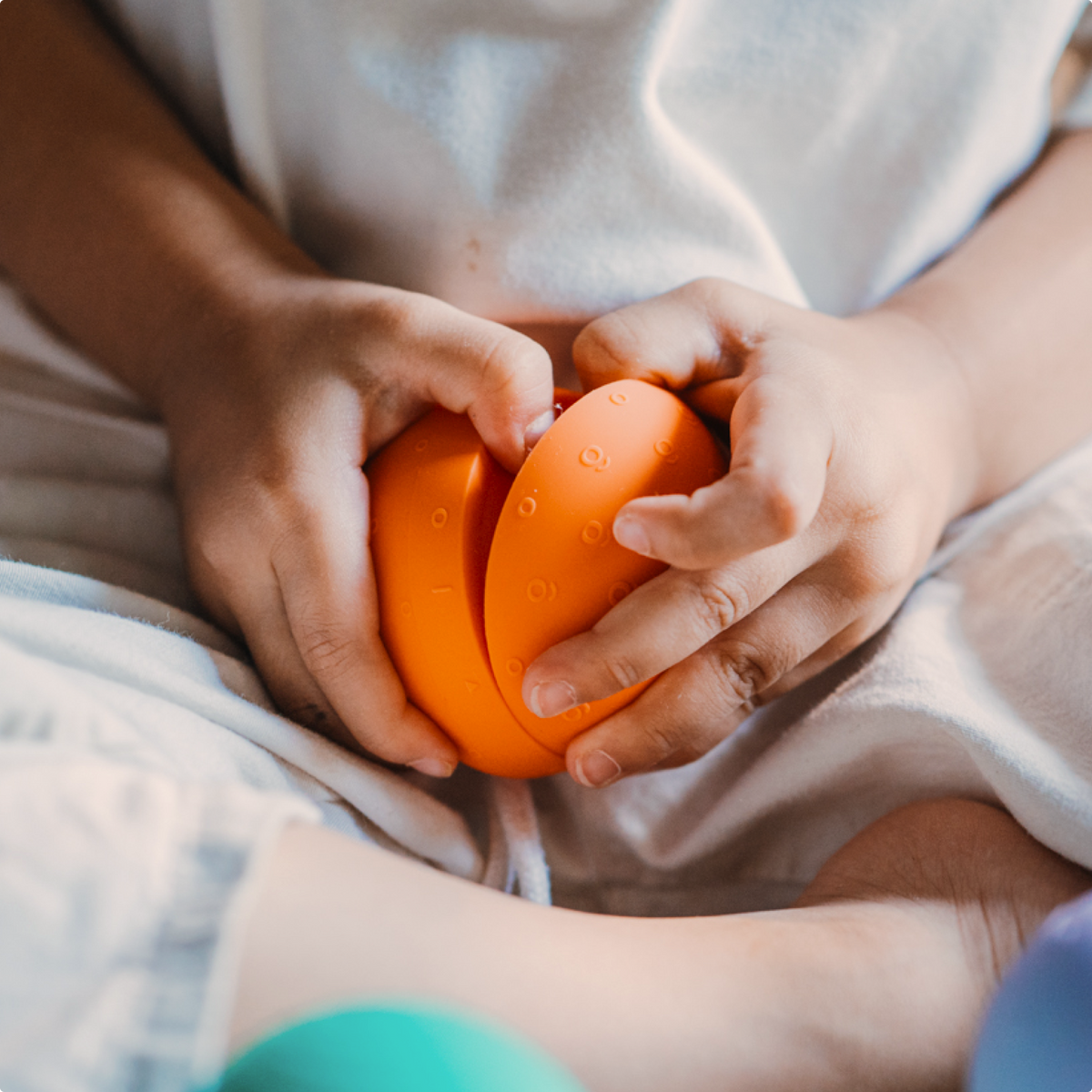 Toddler opening B Is For Ball