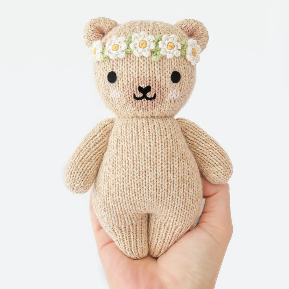 Baby Honey Bear — Ivory Floral