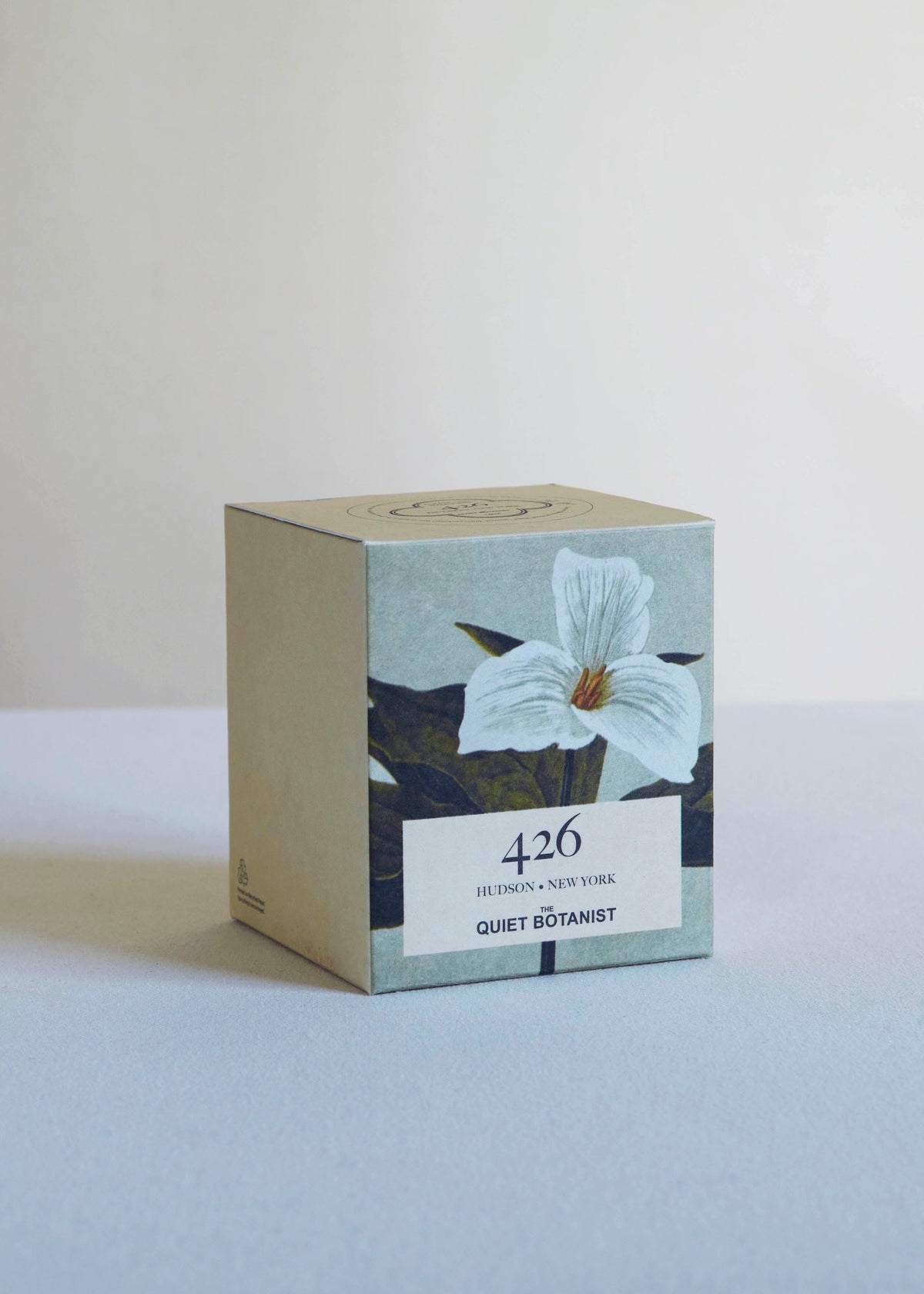 The Quiet Botanist 426 candle with its botanical box