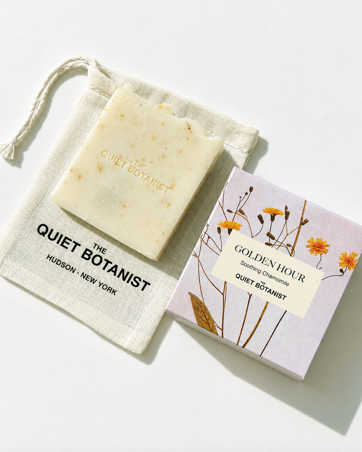 The Quiet Botanist Golden Hour chamomile soap