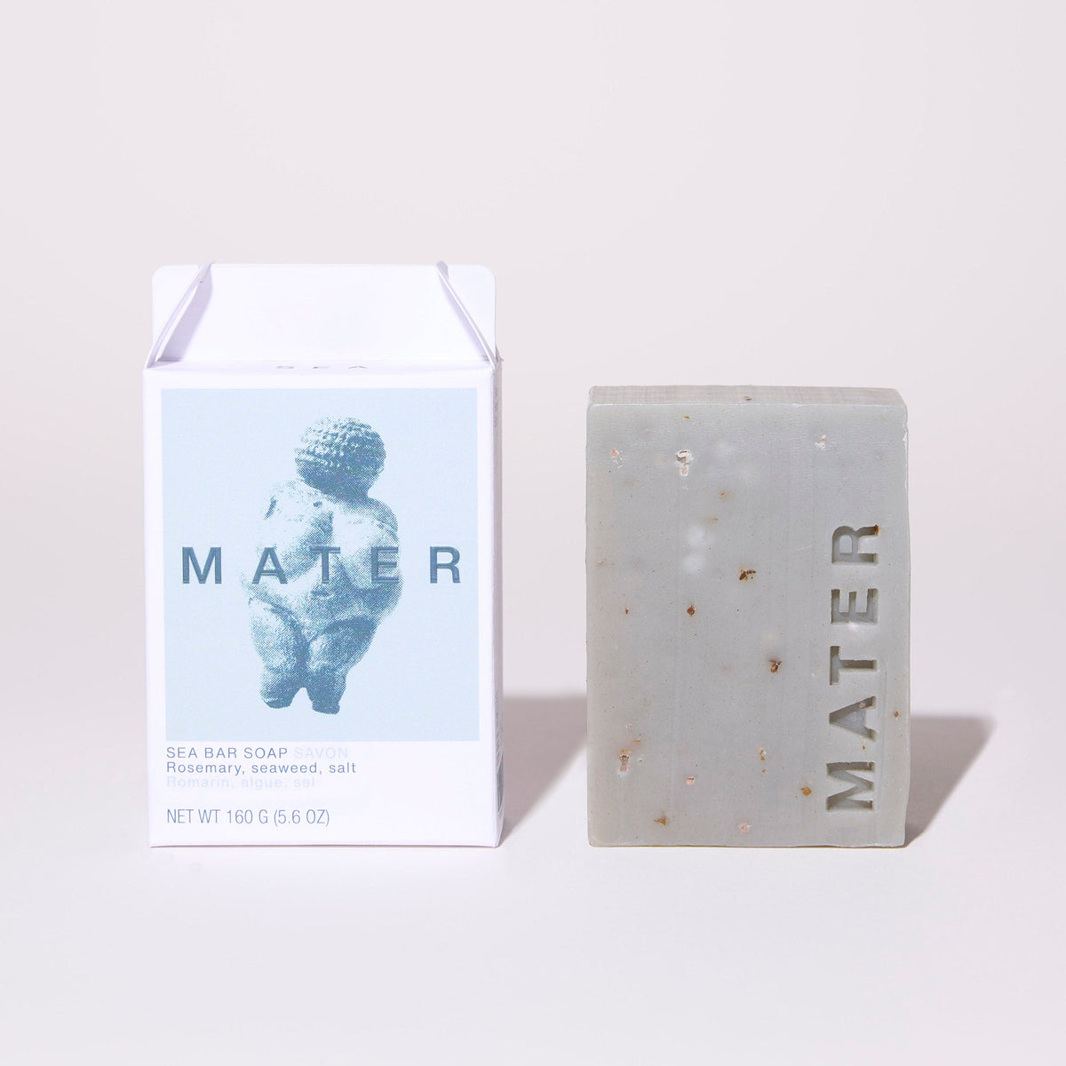 Mater Sea bar soap in its box