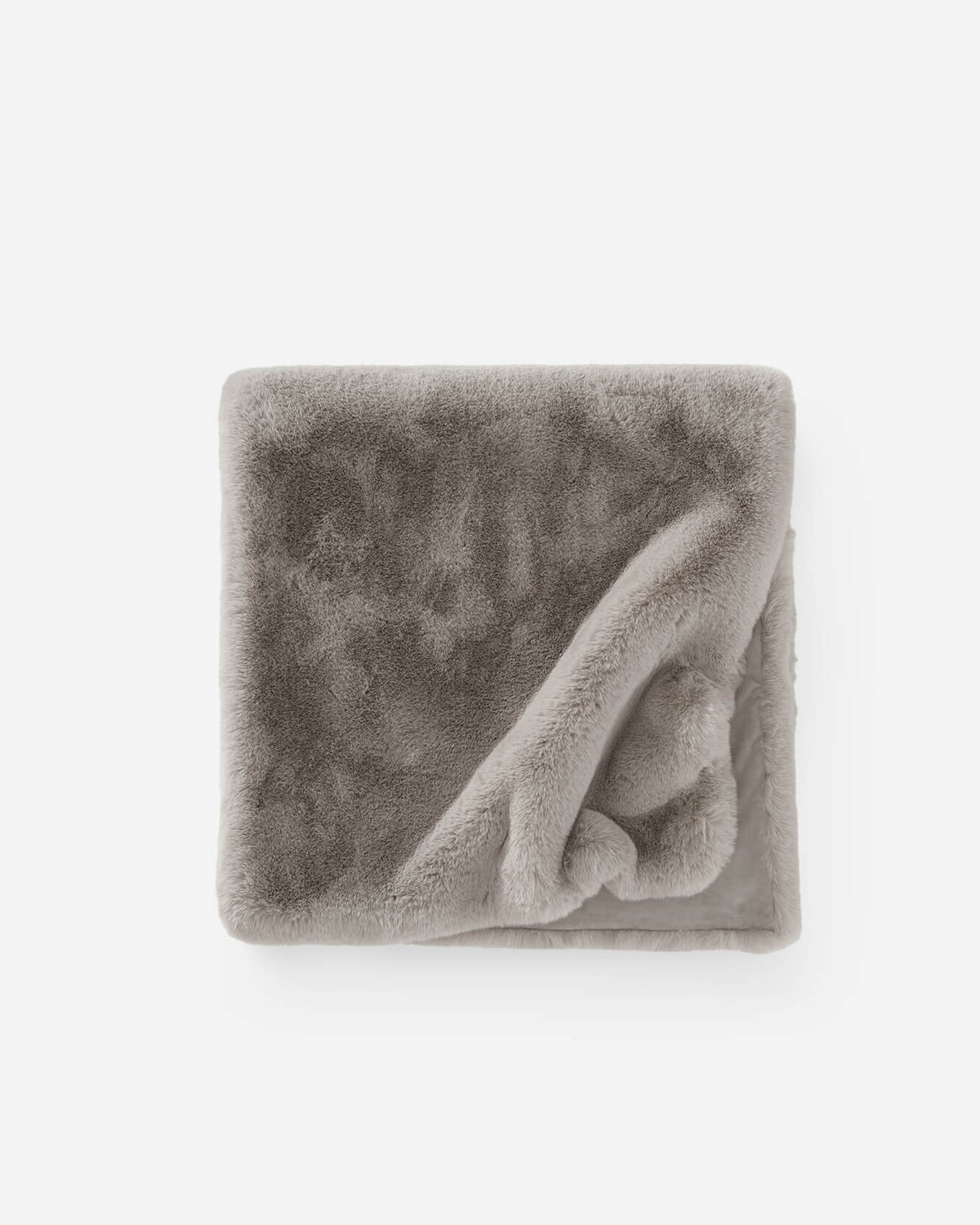 Sunday Citizen faux fur bed runner in grey