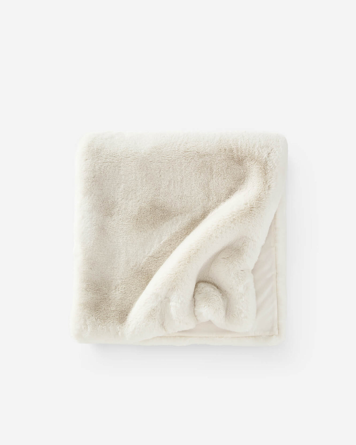 Sunday Citizen faux fur bed runner in white