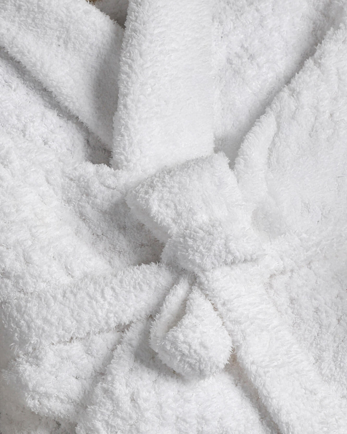 Sunday Citizen Snug Waffle Robe in clear white, detail