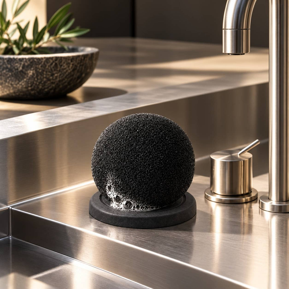 ORB Sponge on its drying base