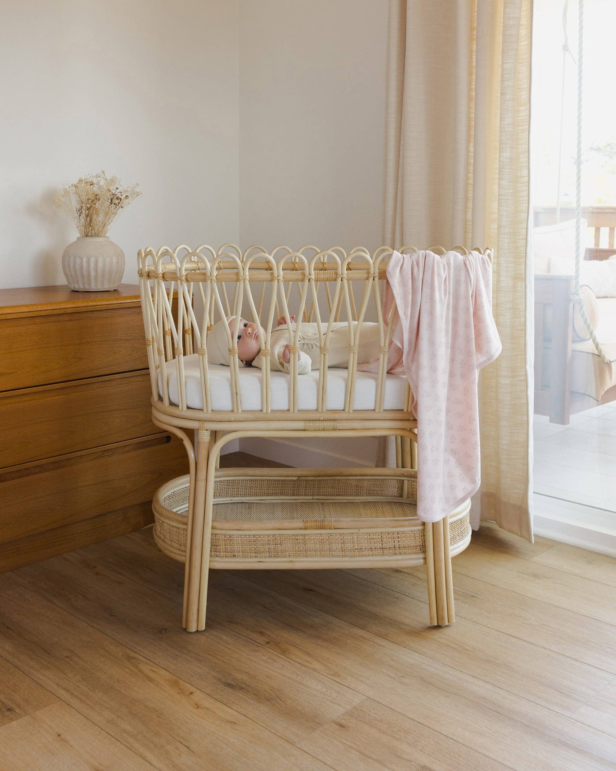Modal Baby Swaddle - Pink Blossom