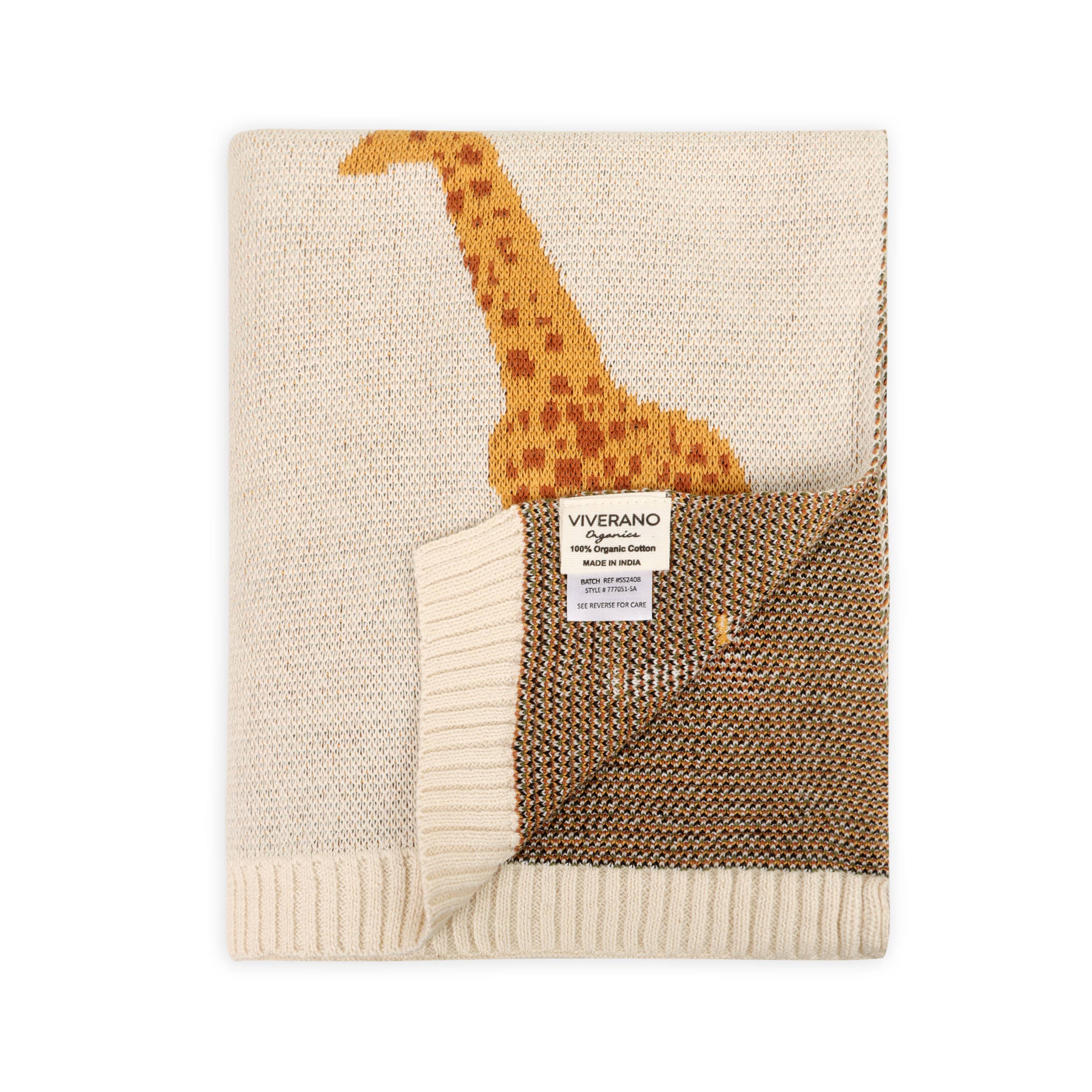 Savannah - Organic 3D Jacquard Sweater Knit Baby Blanket