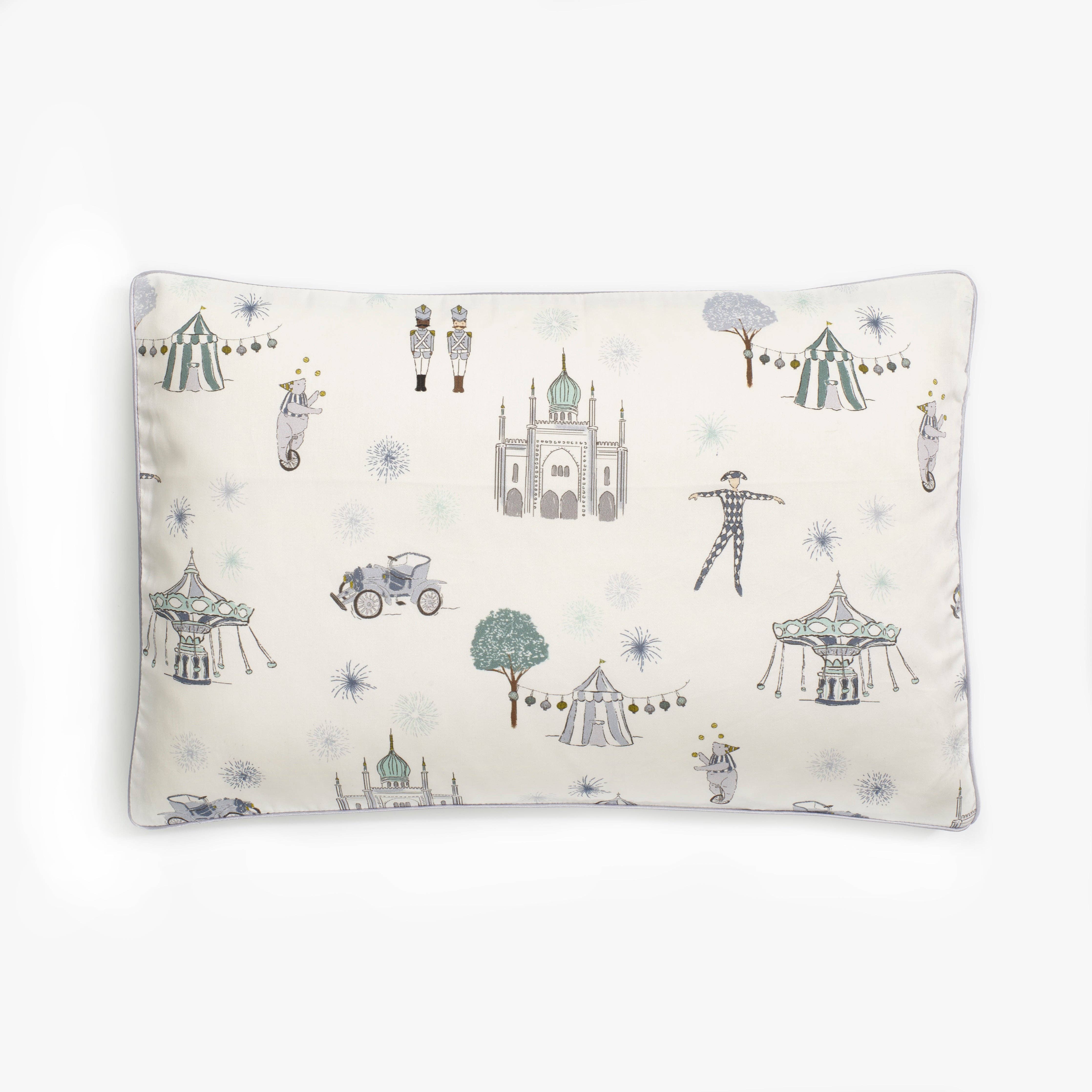 Adventures in Wonderland Toddler Pillow - Aqua: Set (Pillowcase + Down Insert)