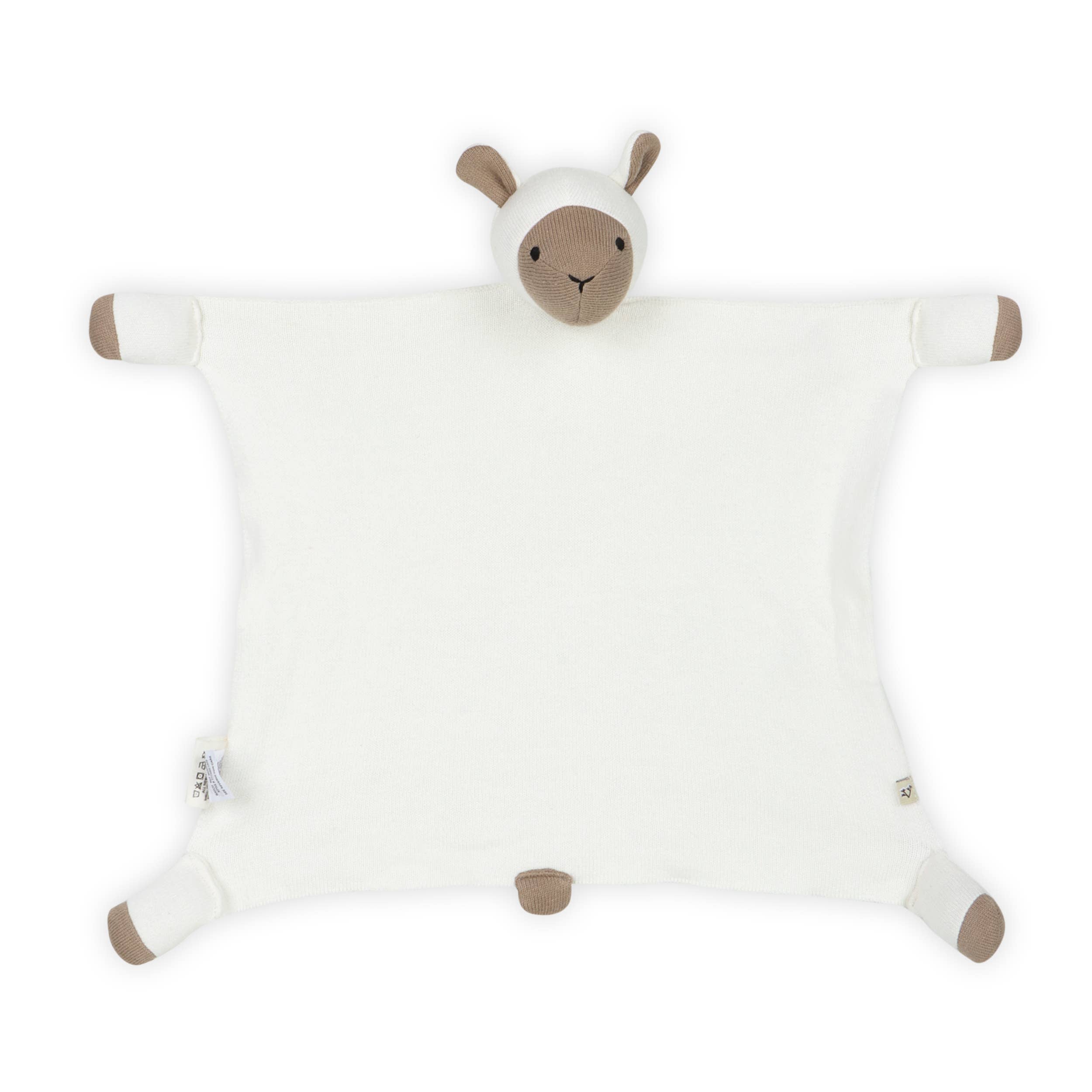 Lamb - Organic Baby Lovey Security Blanket Cuddle Cloth