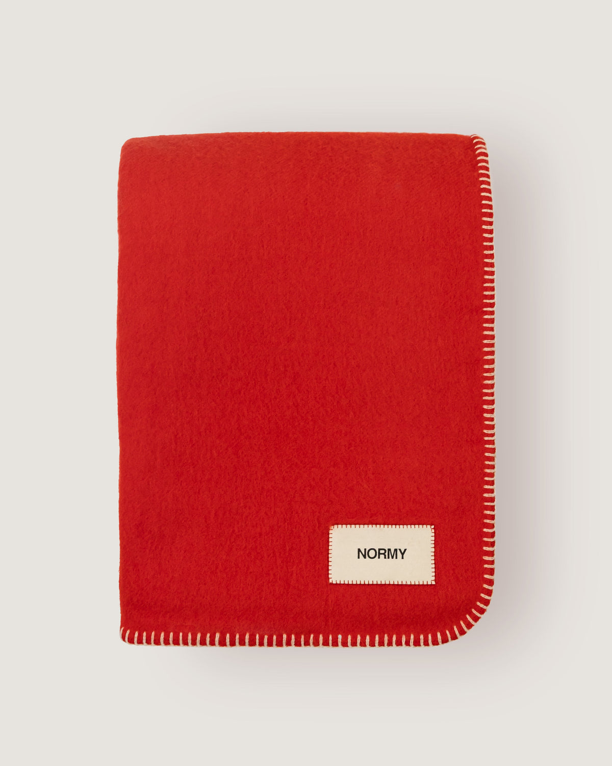 Normy Merino Wool Blanket in Poppy