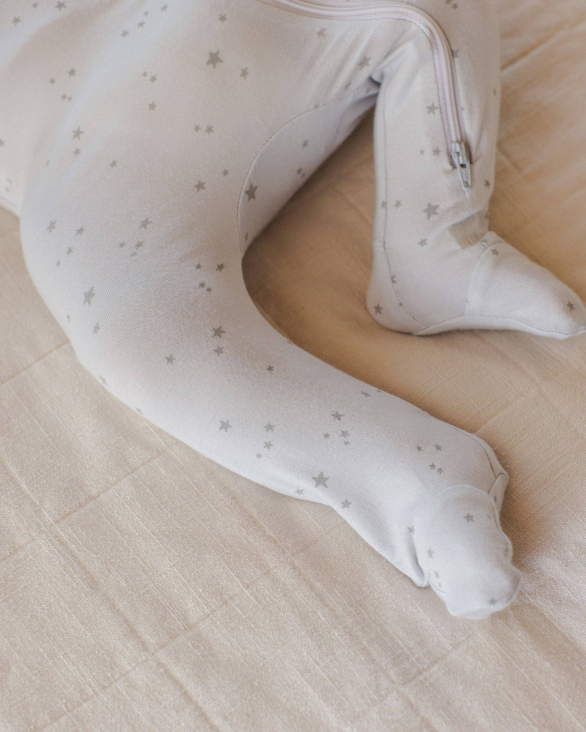 Modal Zip Footie - Stars, Fog