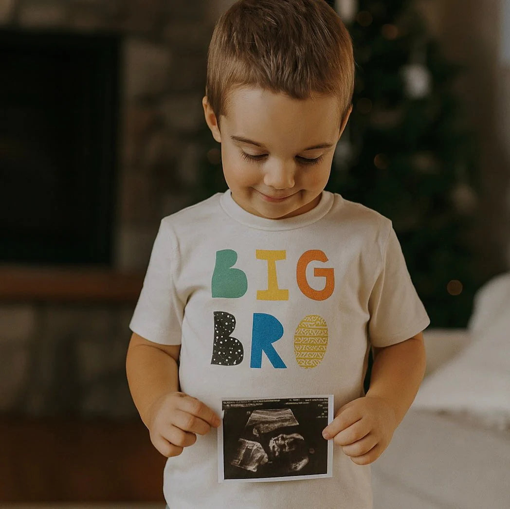 Finn and Emma Big Bro graphic tee in organic cotton