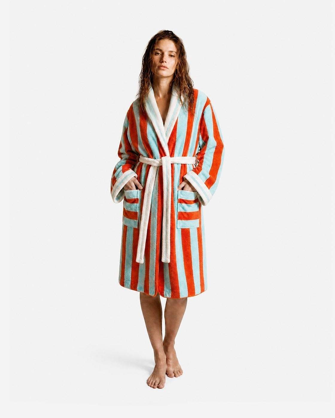 The Long Shower, Sunday Citizen Spritz Striped Robe