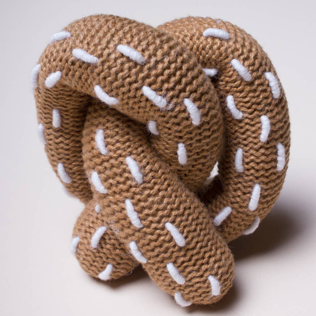 Organic Baby Toy - Pretzel Rattle