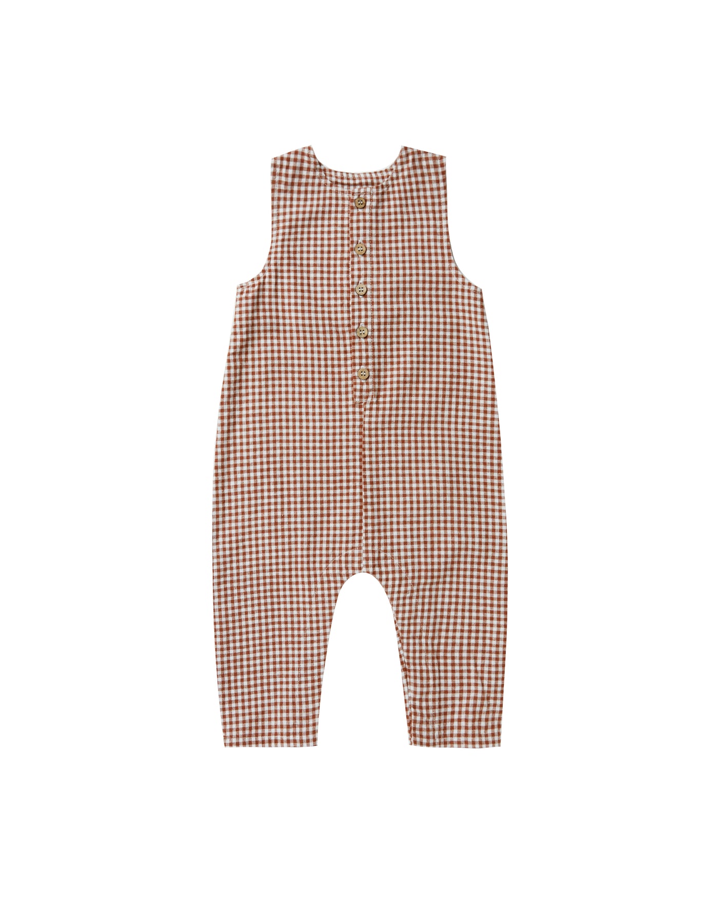 Button Jumpsuit | Redwood Gingham