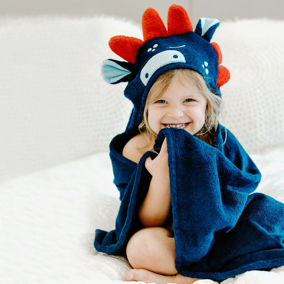 Bamboo Dino Hooded Towel