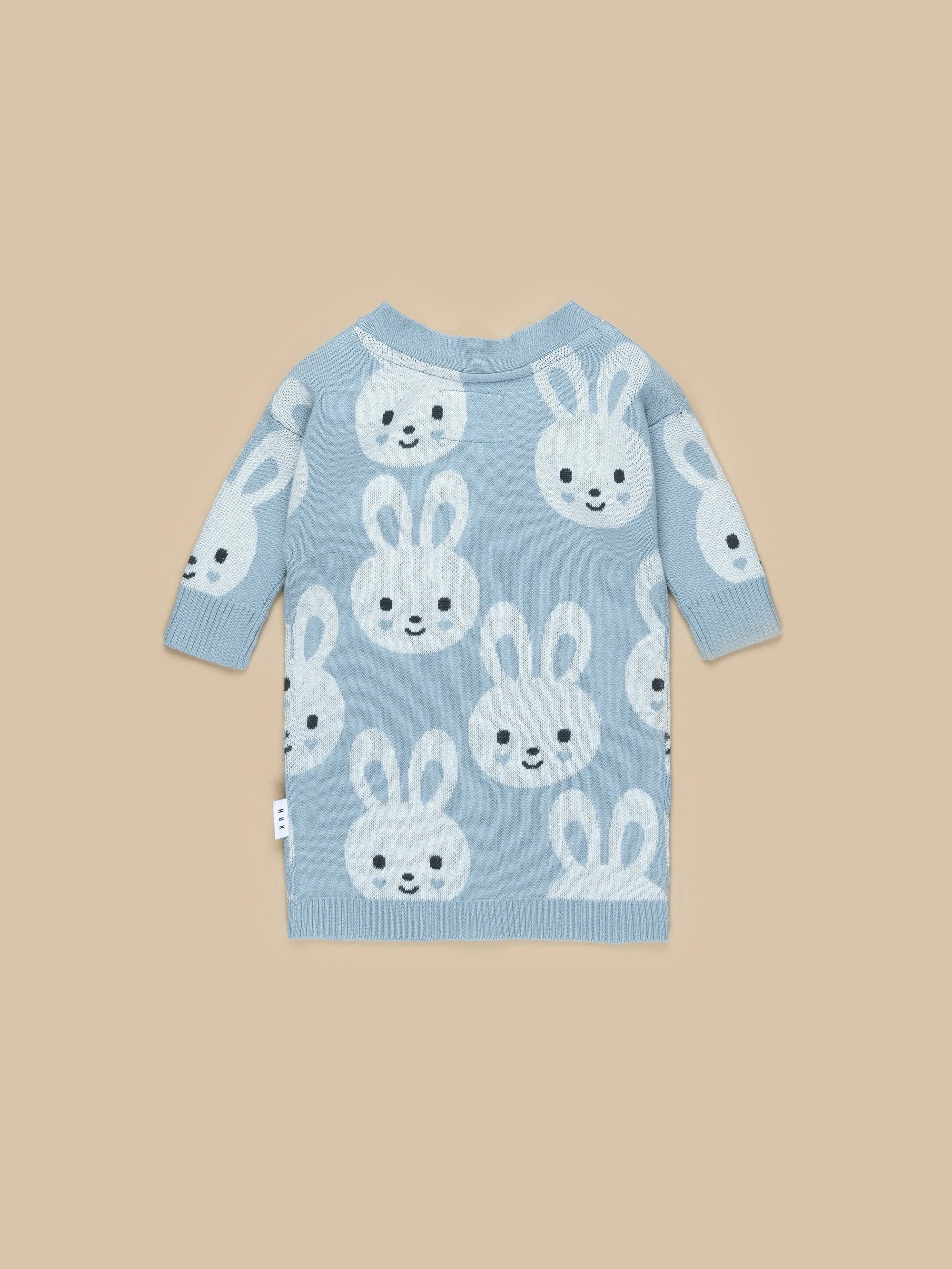 Bunny Knit Cardi - Dusty Blue