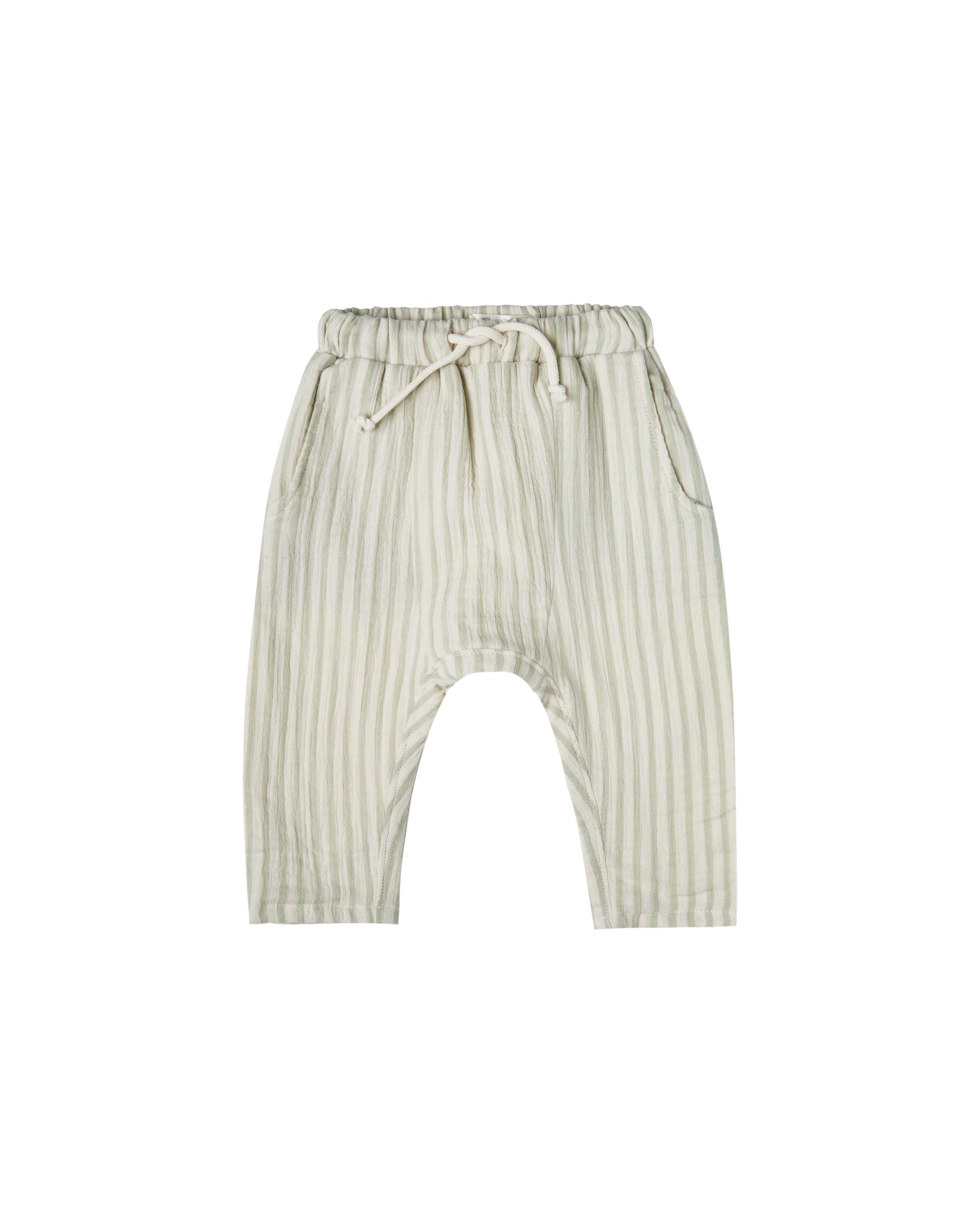 Striped Hawthorne Trouser Sage-Ivory