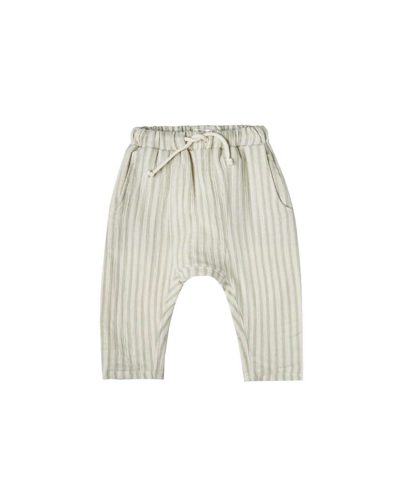 Striped Hawthorne Trouser Sage-Ivory