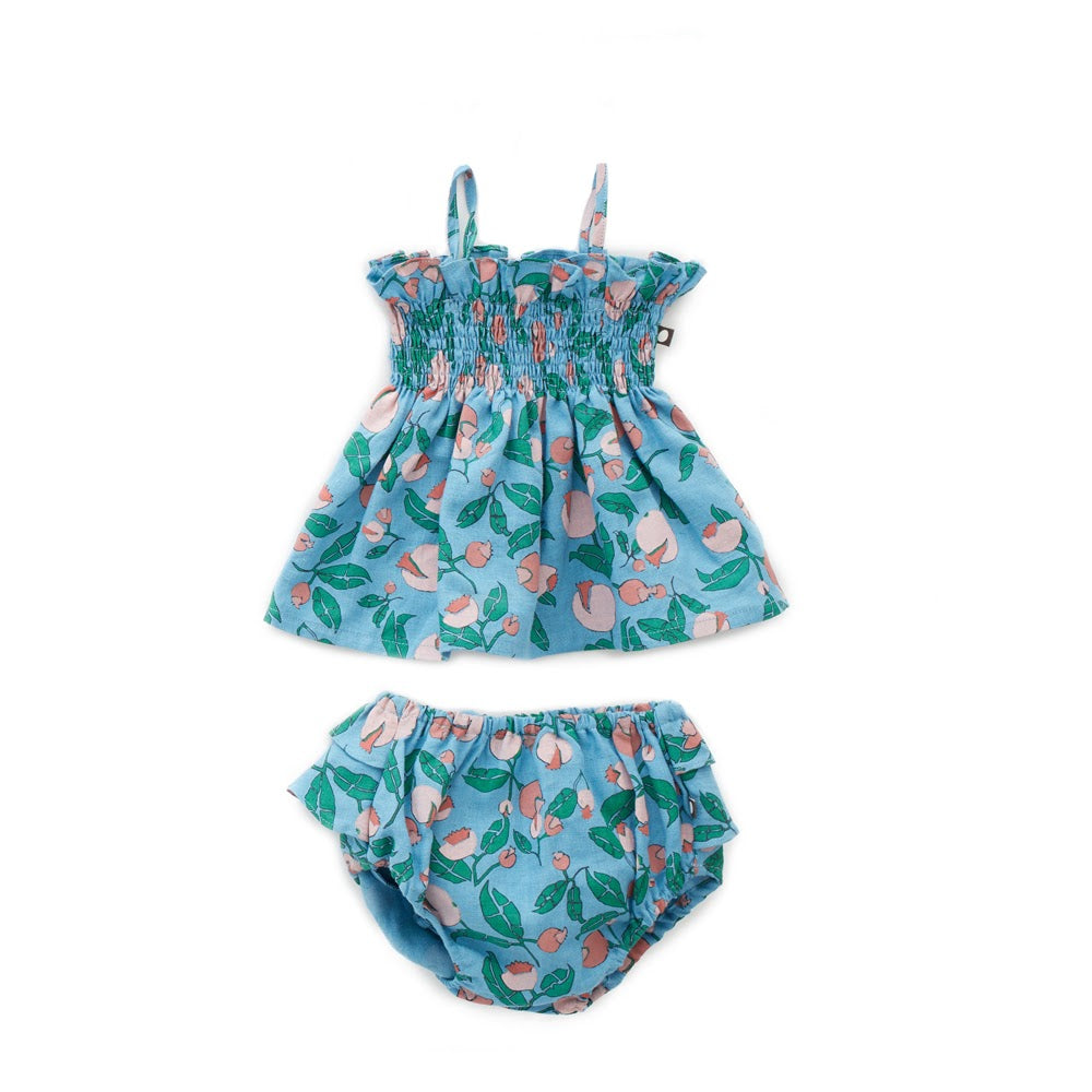 Ruffle Bloomer Set Blue Flowers