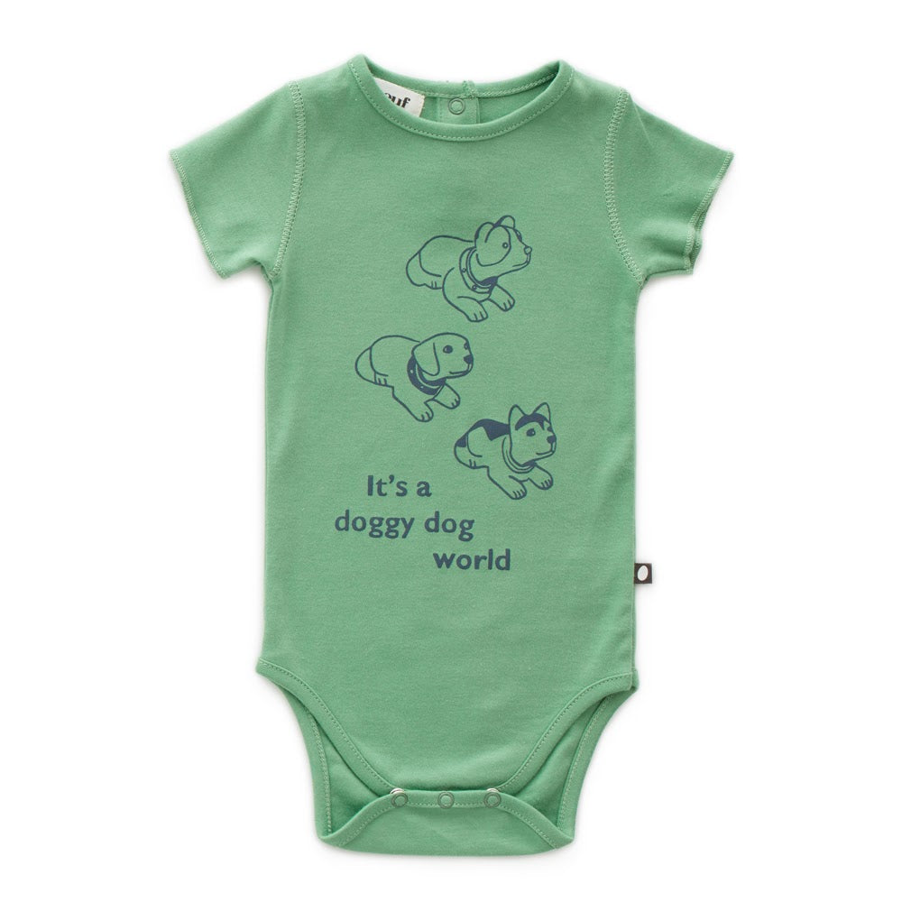 Back Snap Onesie Doggy Dog