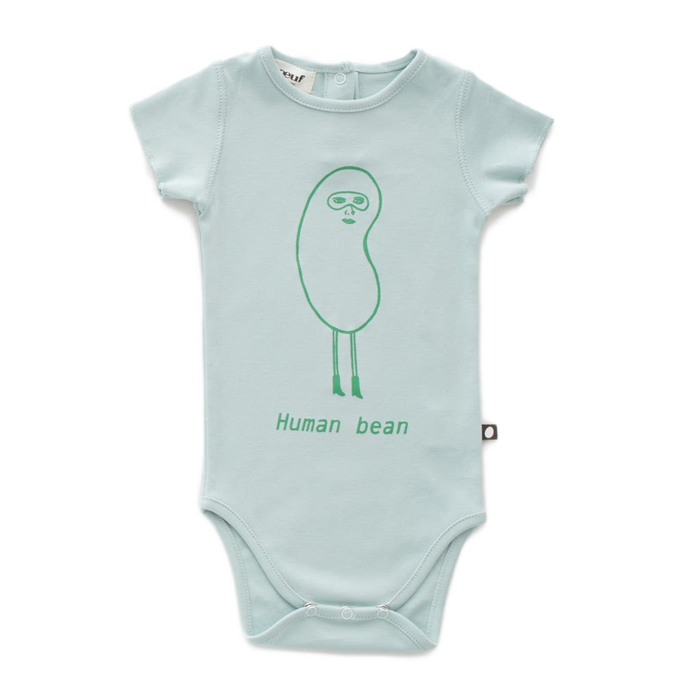 Back Snap Onesie Human Bean