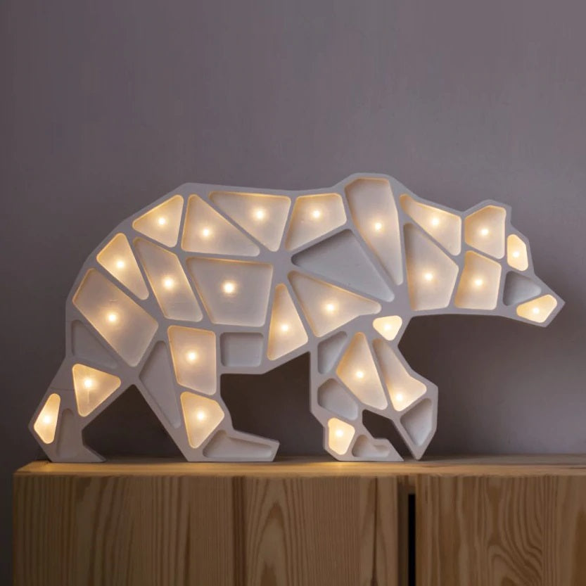 Geometric Polar Bear Lamp