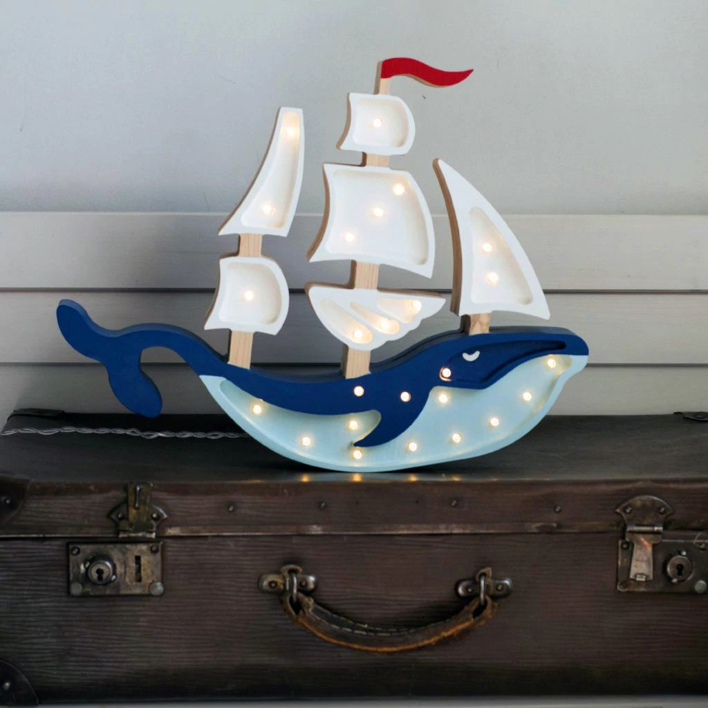 Whale Ship Lamp