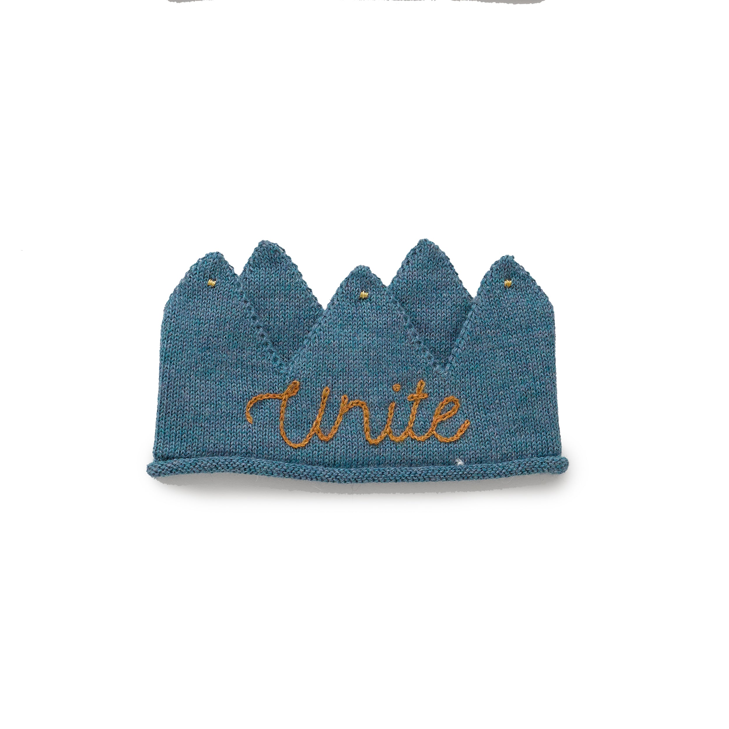 Embroidered Crown Bluestone