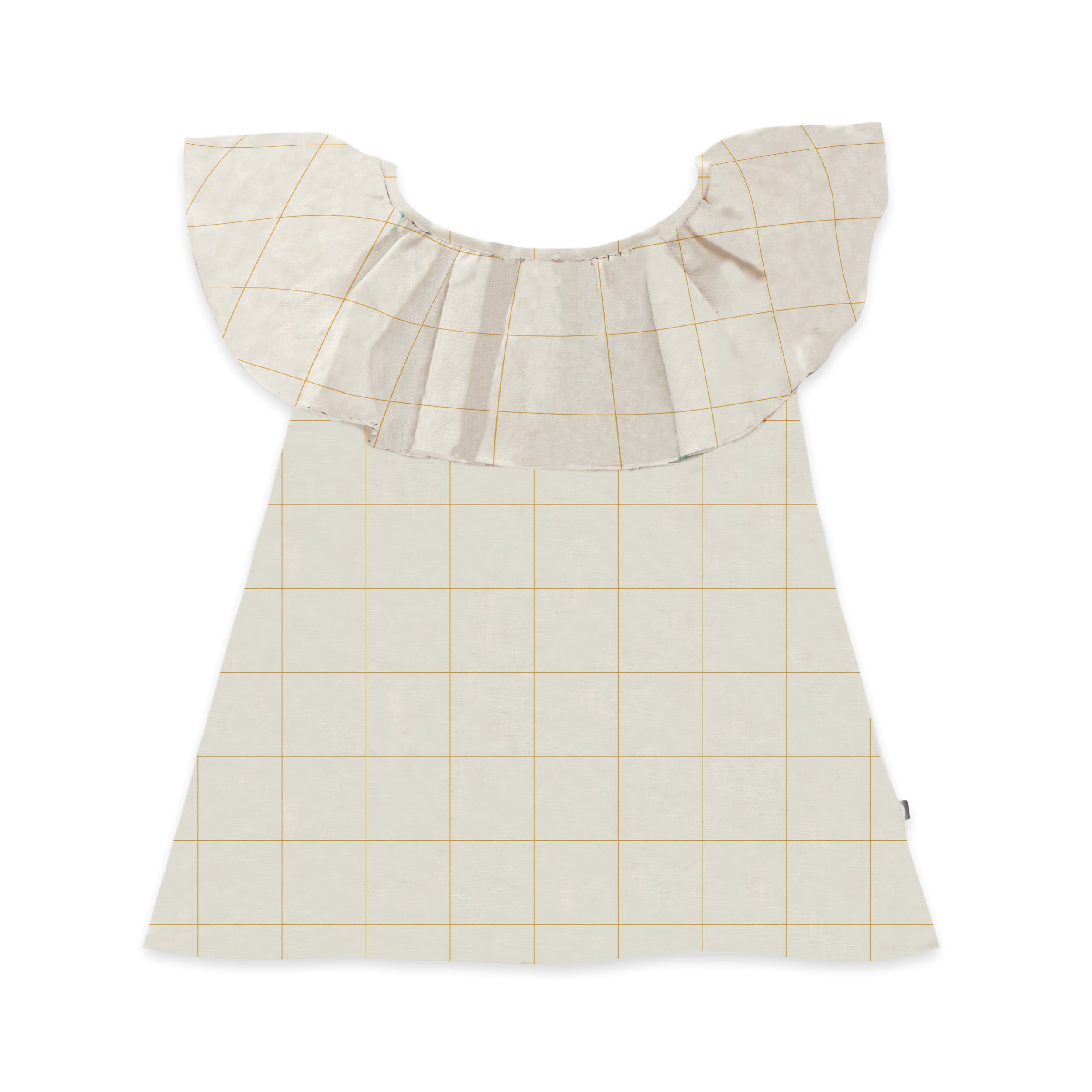 Ruffle Collar Dress - Gardenia