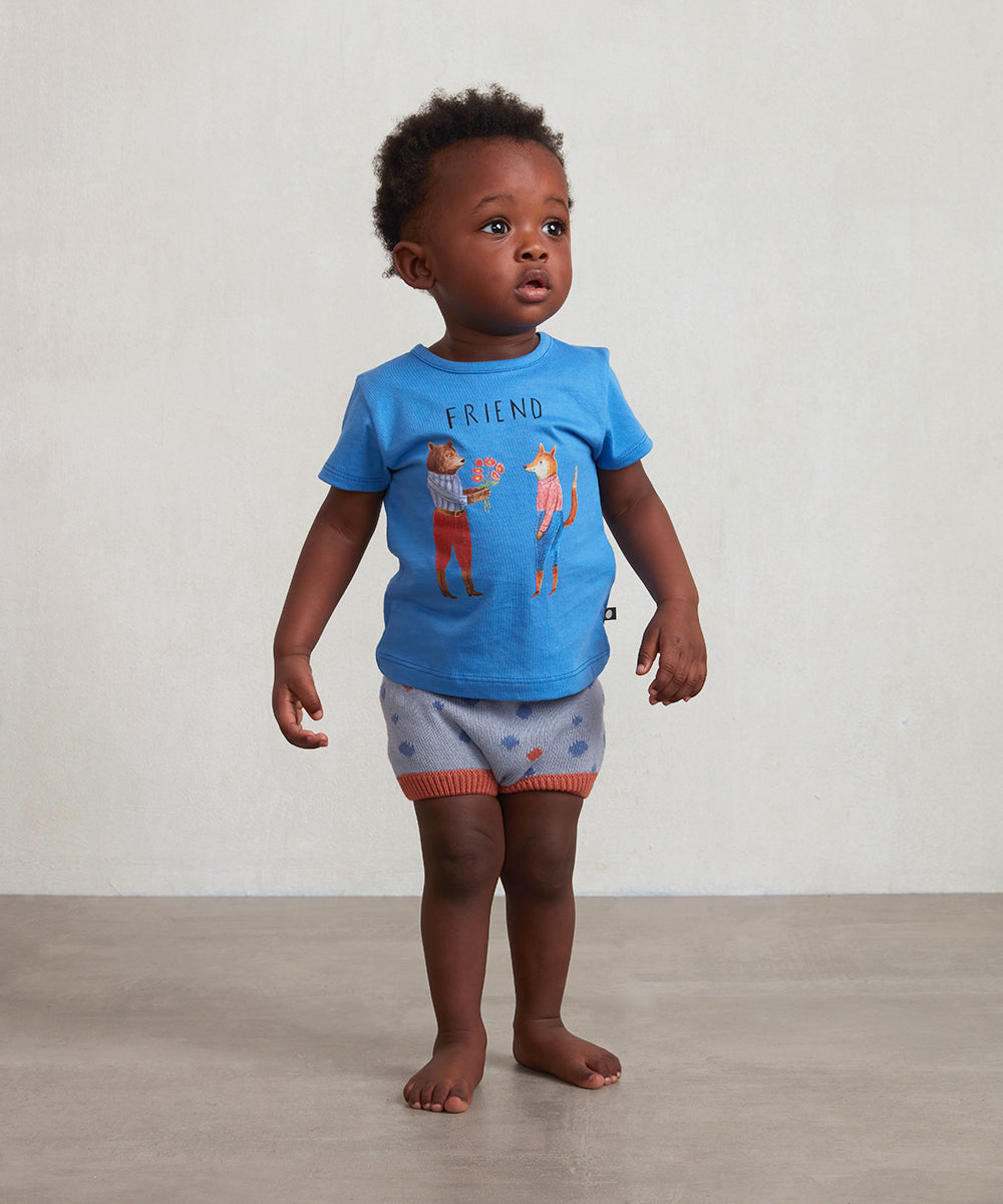 Friend Baby Tee - Sky Blue