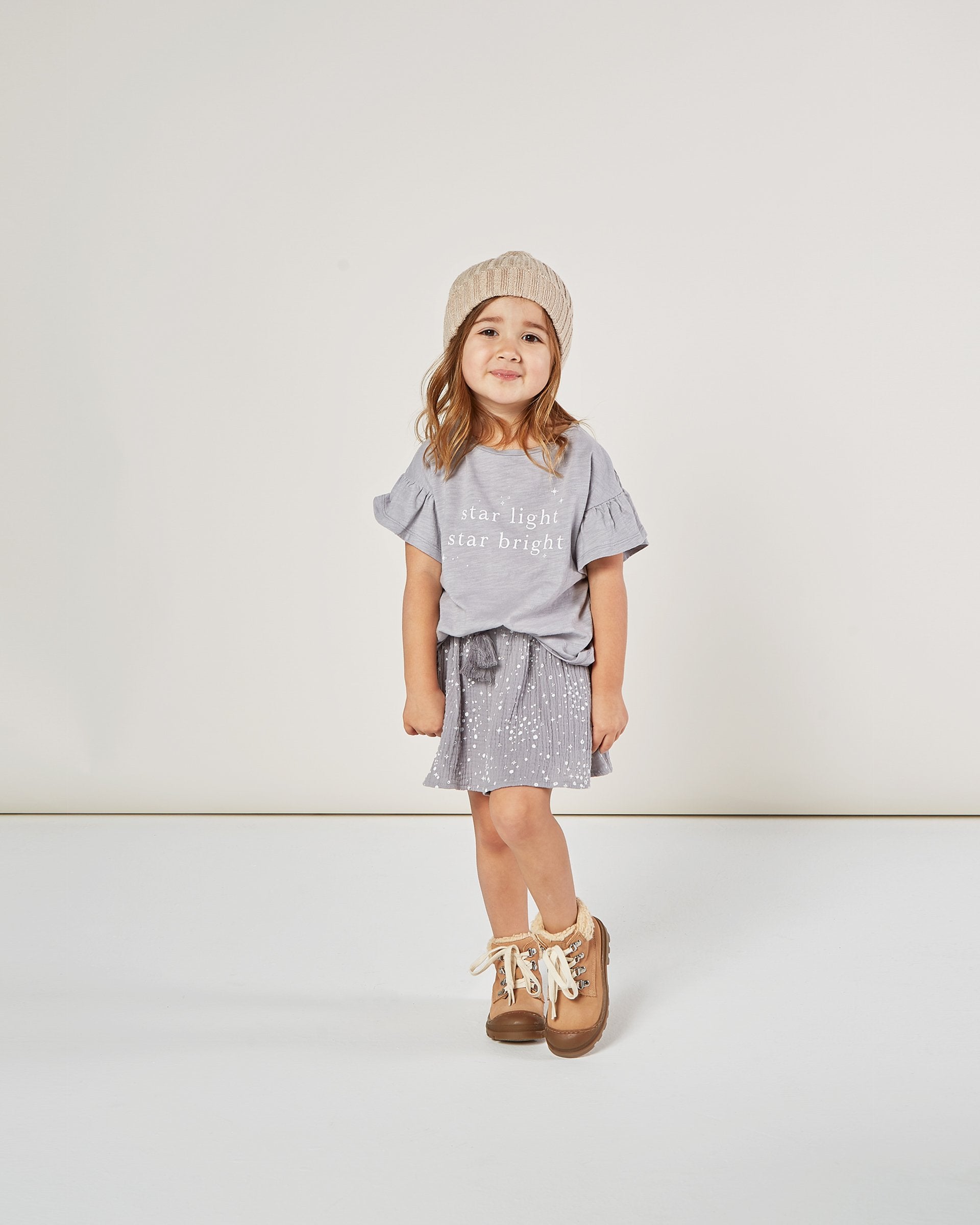 Tiered Mini Skirt - Moondust