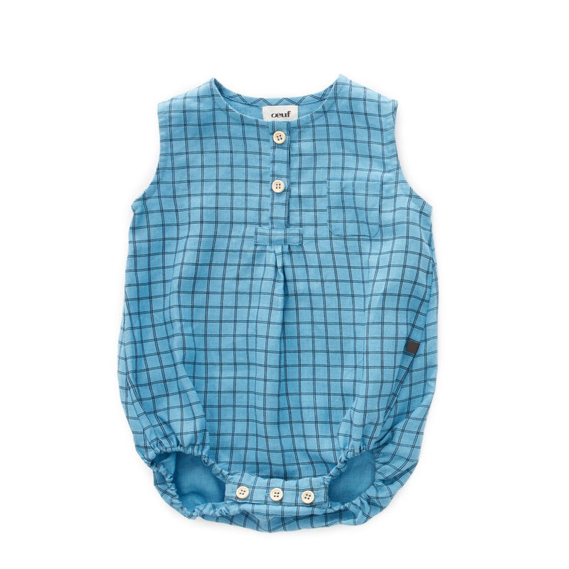 Linen Pocket Romper