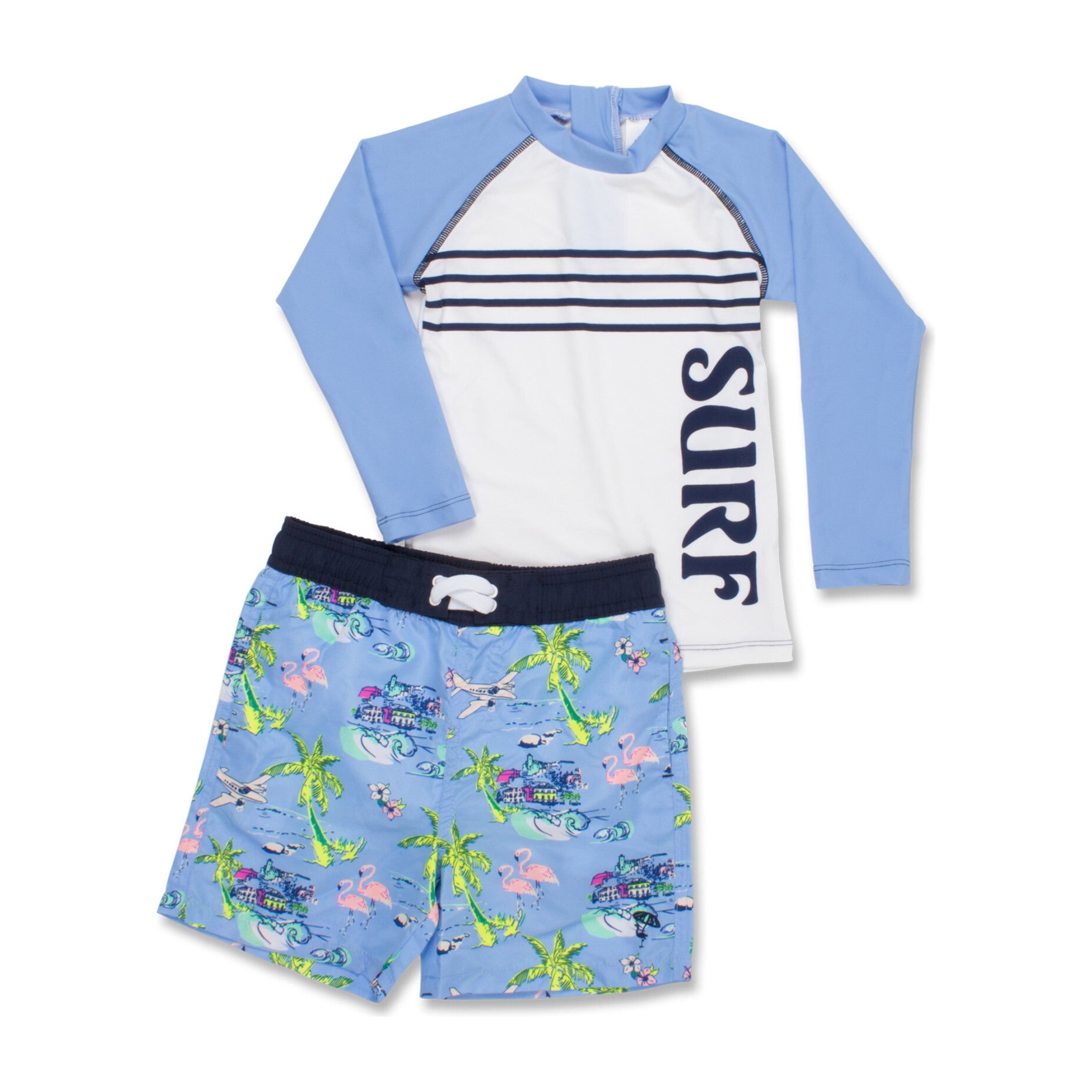 Boy 2 Piece Rashguard Set Tiki