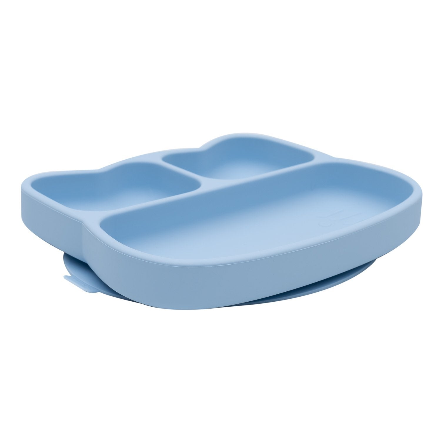 Cat Stickie Plate Powder Blue