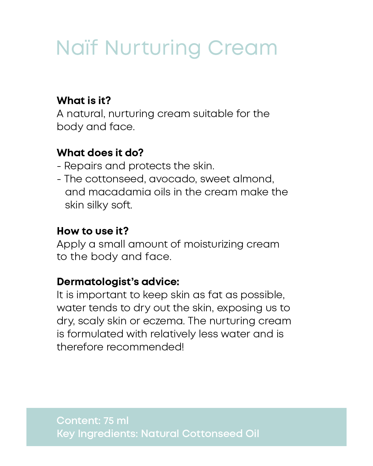 Baby NURTURING CREAM