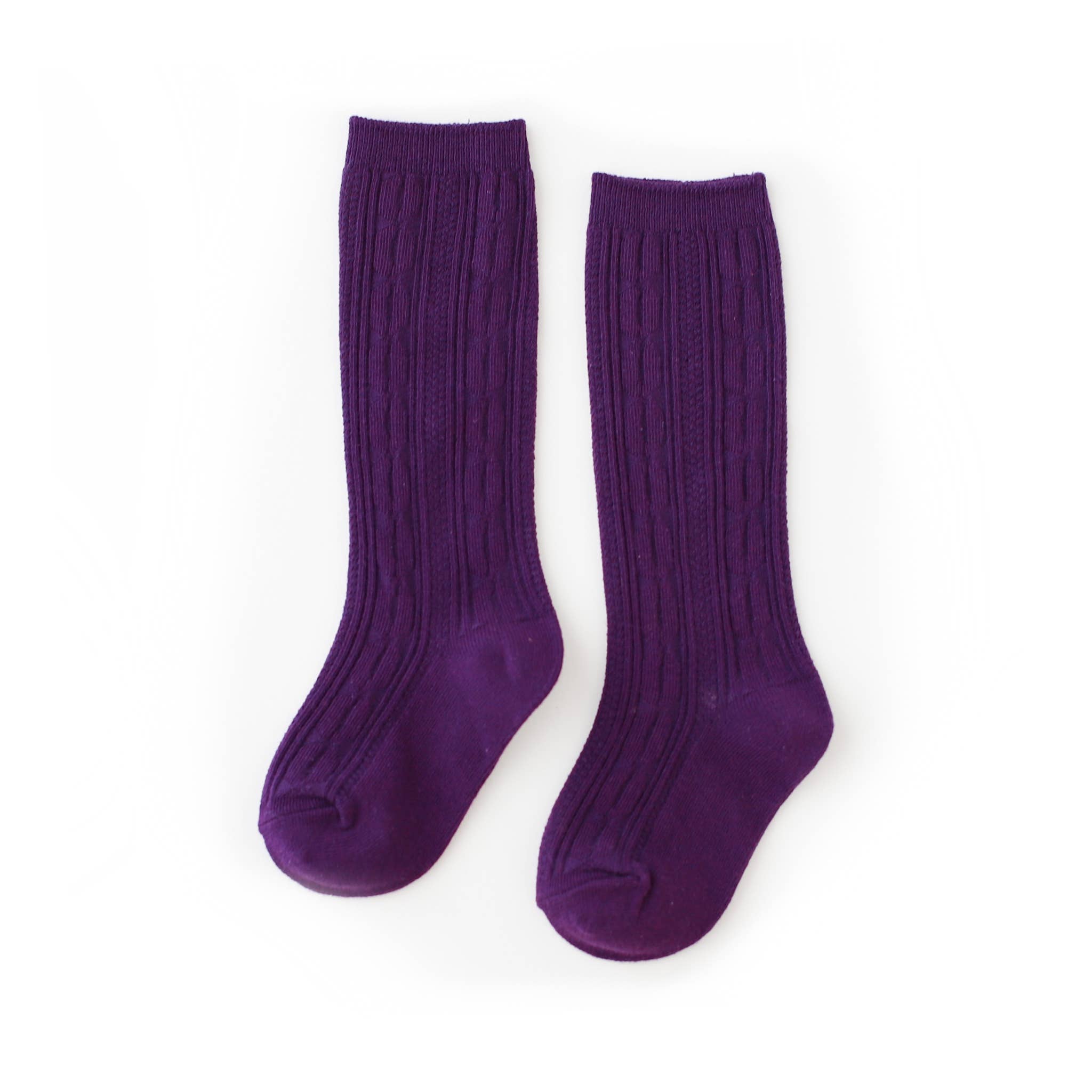 Plum Knee High Socks