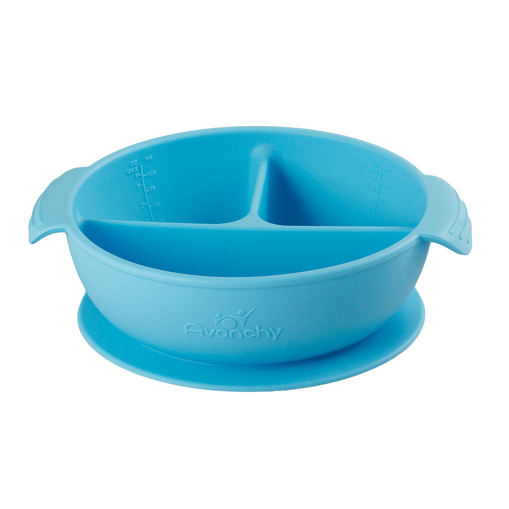 Avanchy Silicone Suction Divided Baby Bowl + Lid