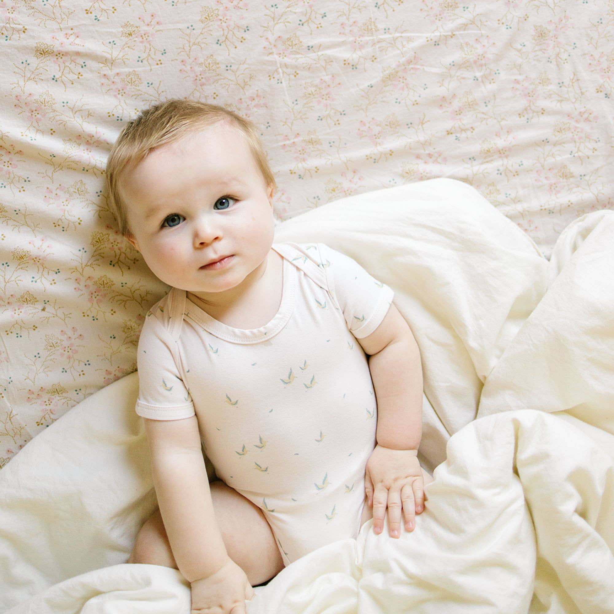 Baby Boy Short Sleeve Undershirts 4 Pack