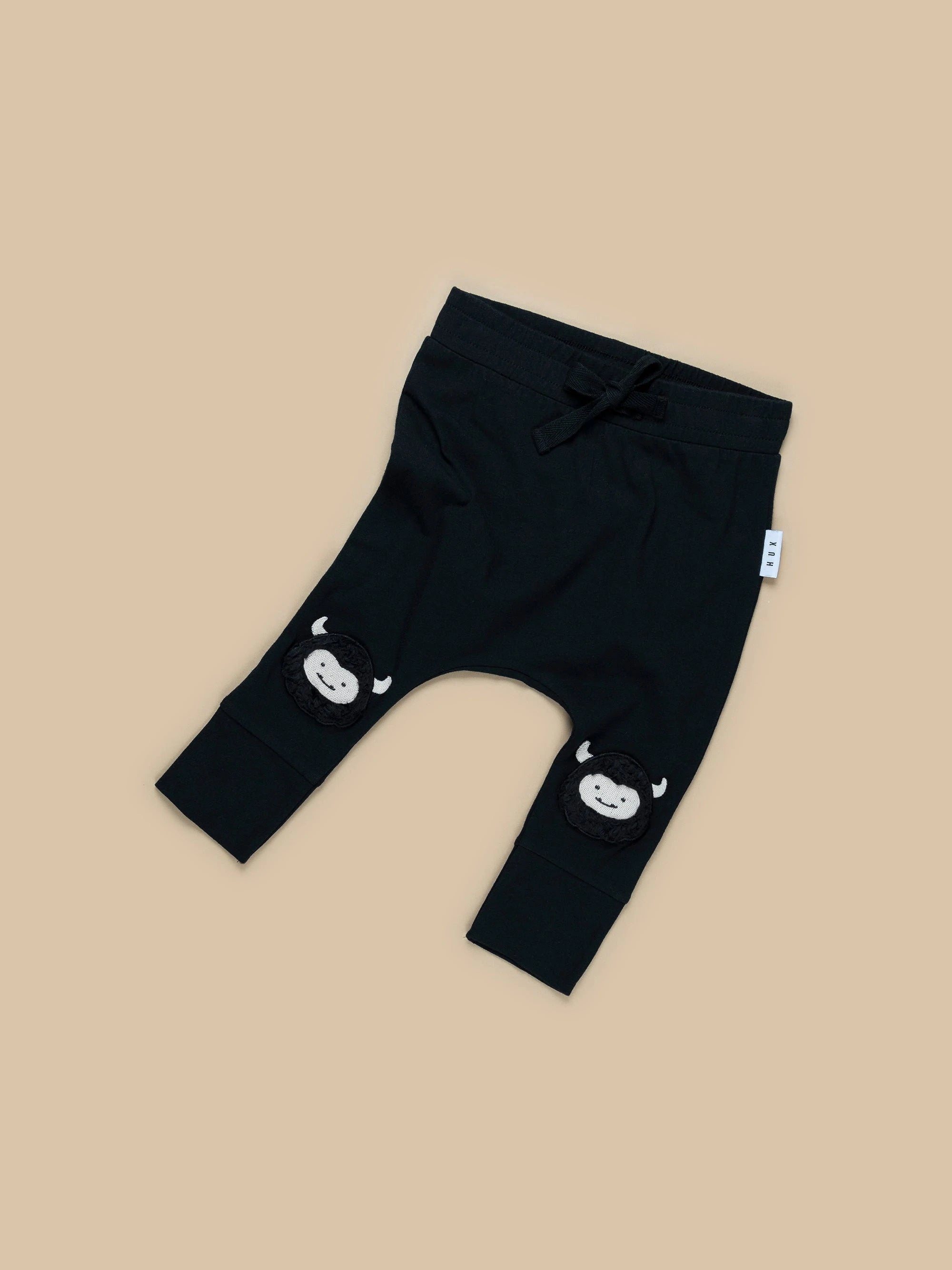 Monster Knee Drop Crotch Pant - Black