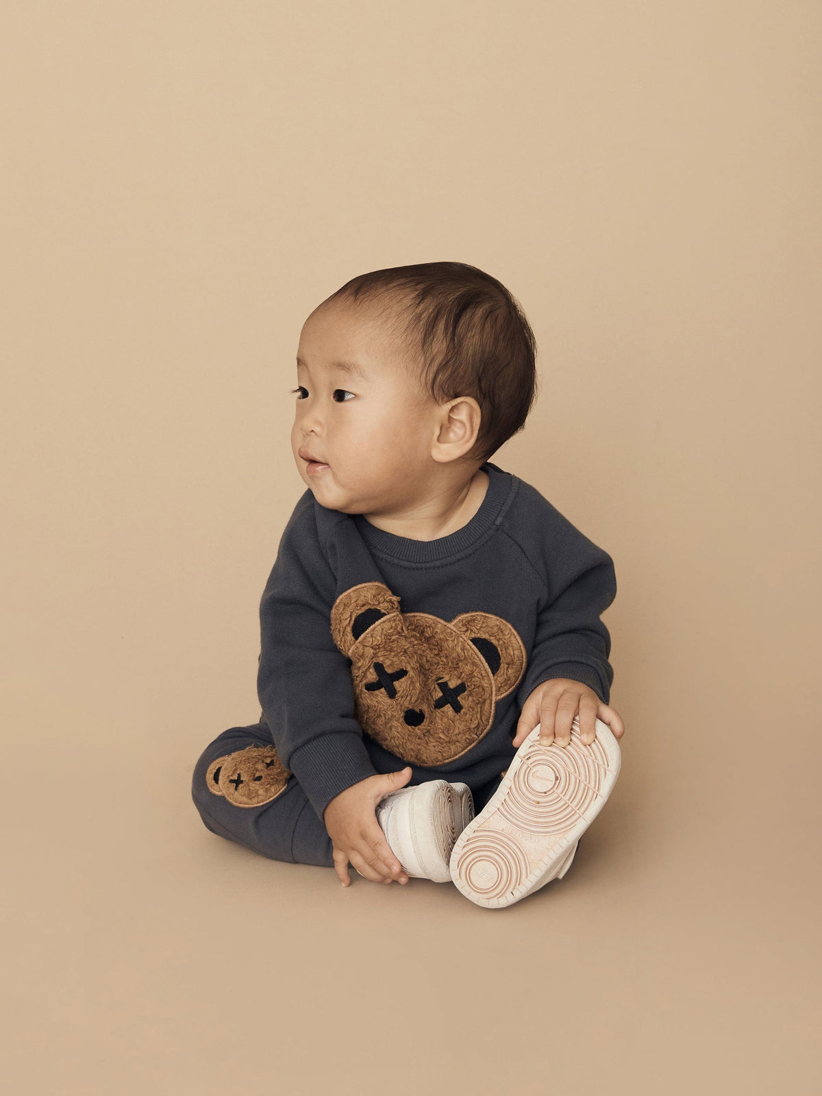 Huxbear Teddy Drop Crotch Pant - Ink