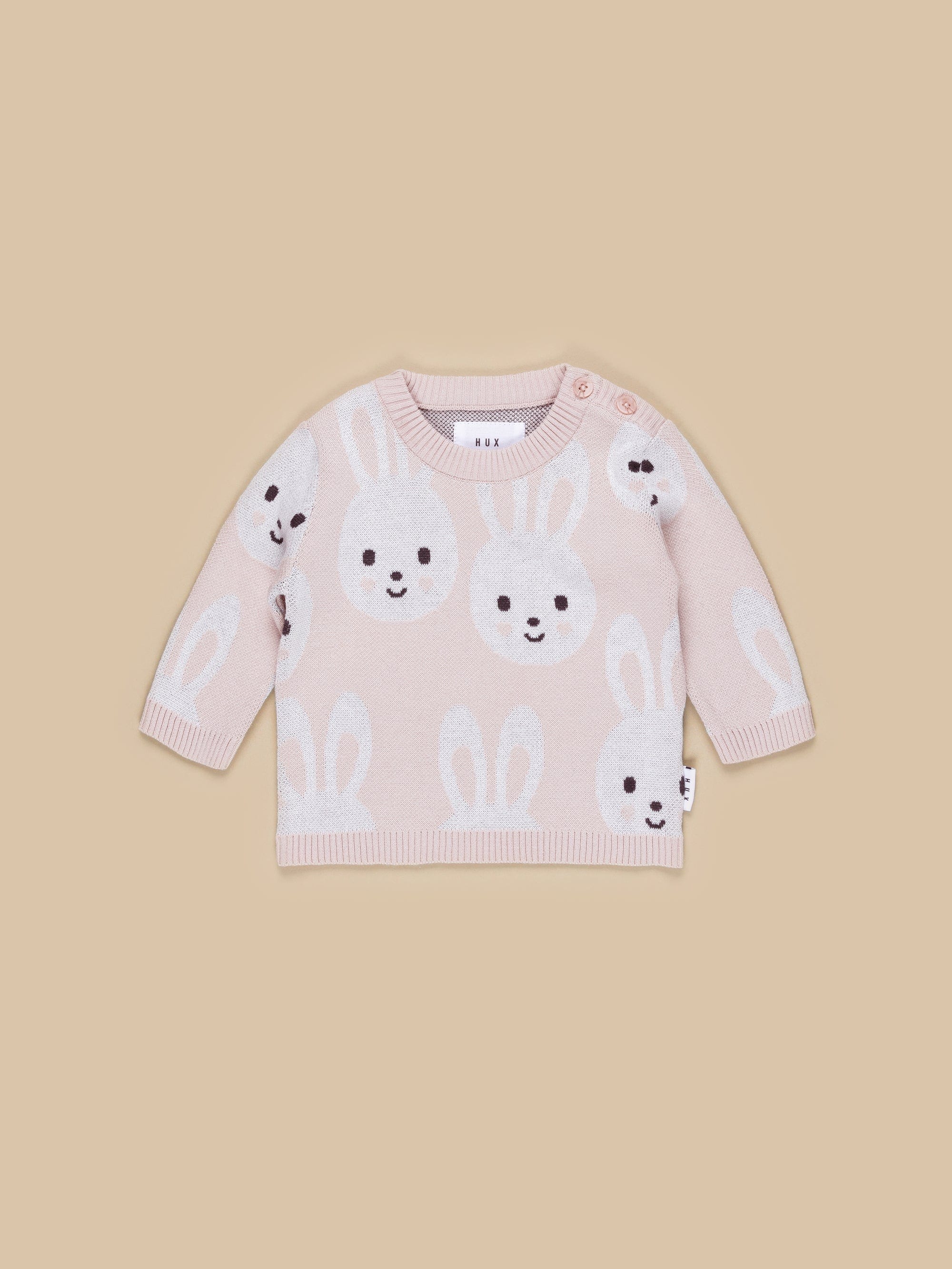 Bunny Knit Jumper - Rose